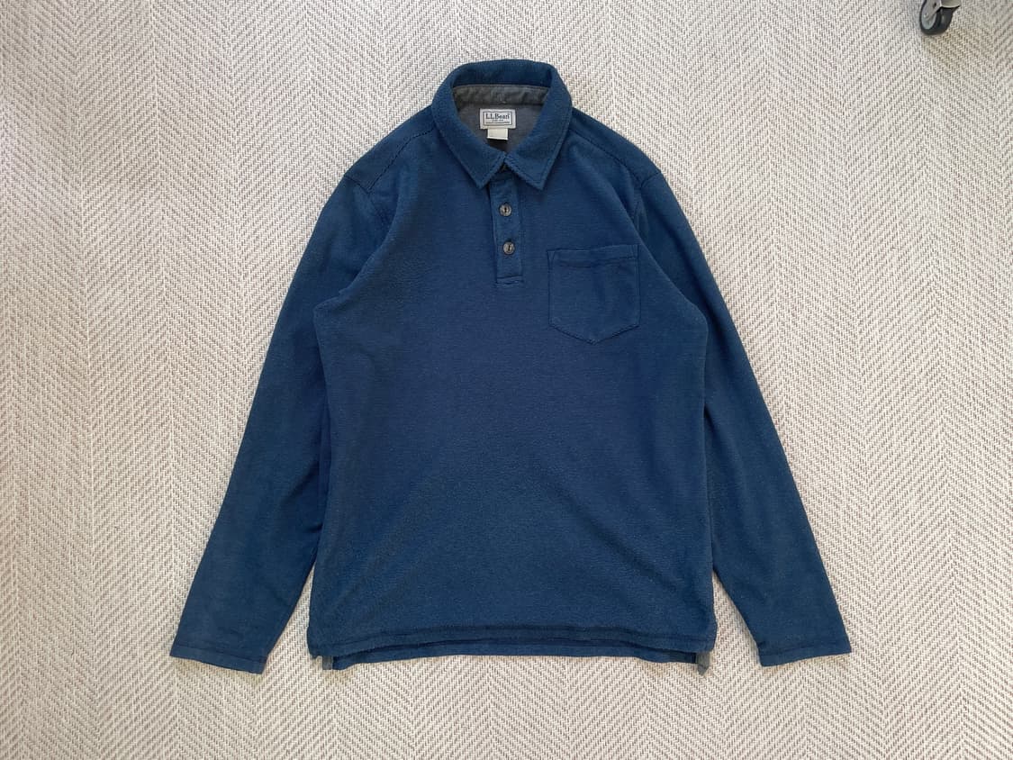 Llbean 엘엘빈 헨리넥 네이비 긴팔티셔츠  상품이미지1