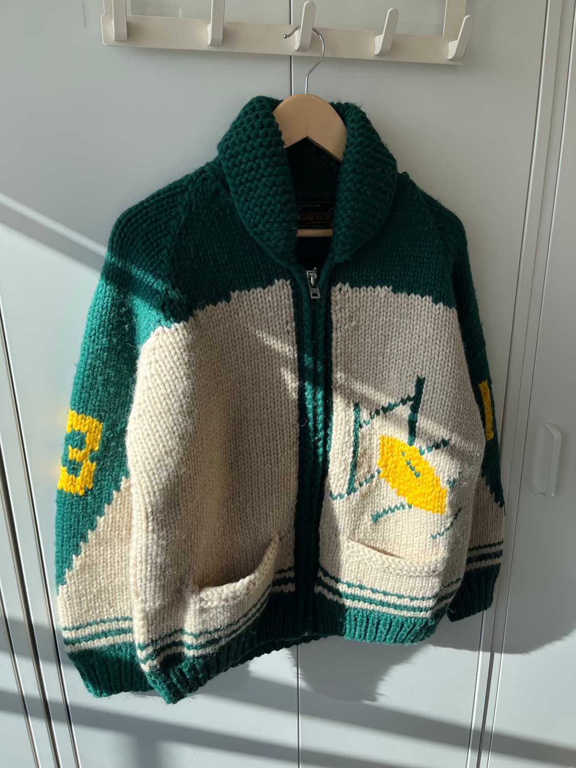 Made in canada 럭비공 리얼 헤비 울니트 코위찬 상품이미지7