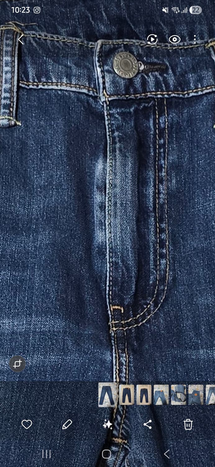 리바이스 502 청바지 W33 L32 중청 상품이미지5