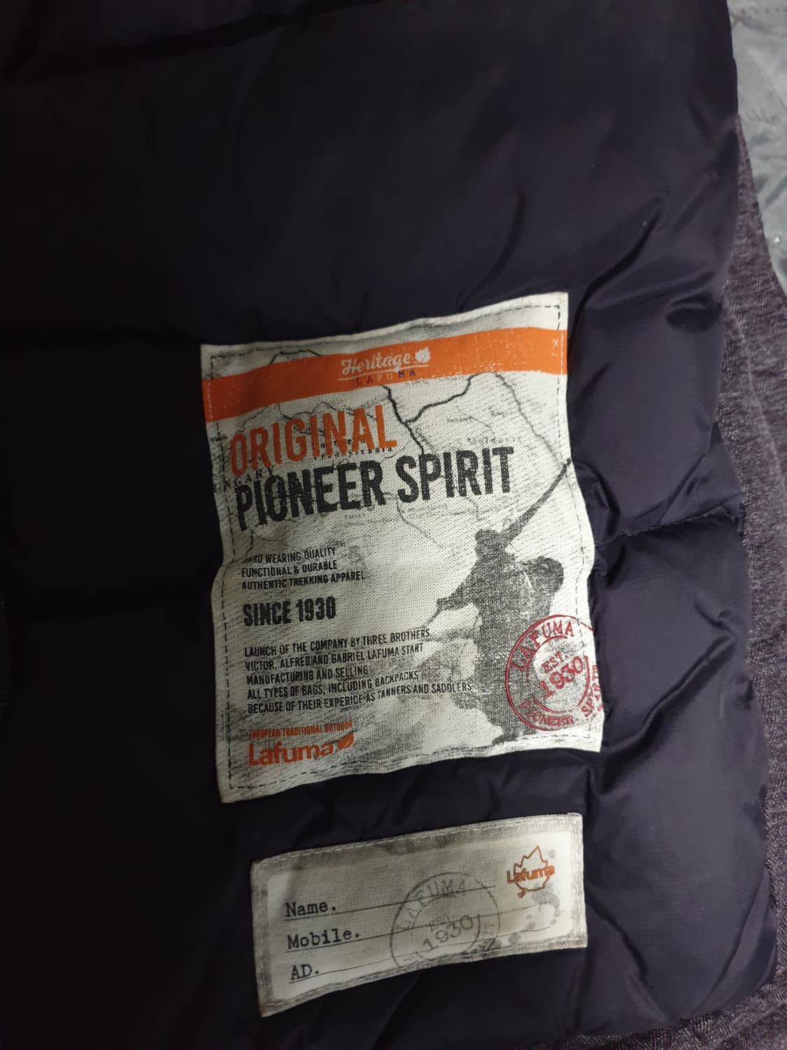 라푸마 슬림핏 구스다운 울 패딩 (S) 상품이미지7