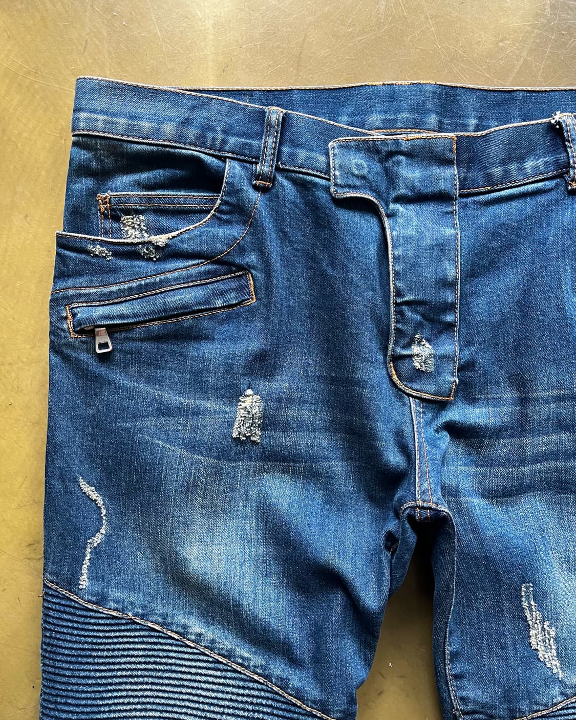 BALMAIN Paris Denim Biker Jeans 상품이미지4