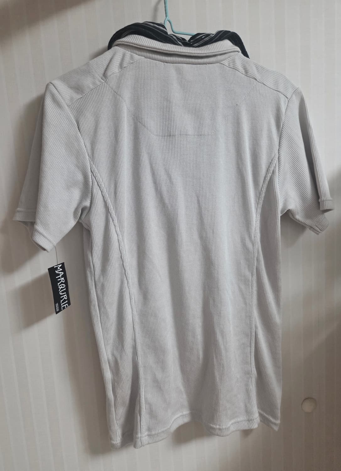 Semantic Design 베이이지 셔츠 체인디테일 펑크 락시크반팔티 상품이미지4