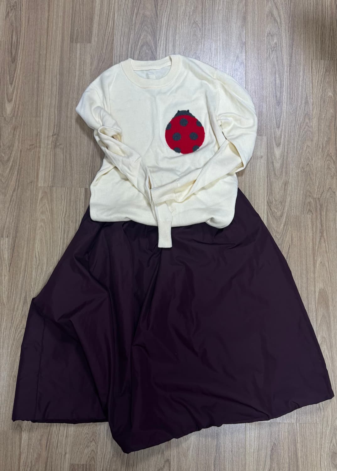 빈티지 니트+치마 상품이미지1