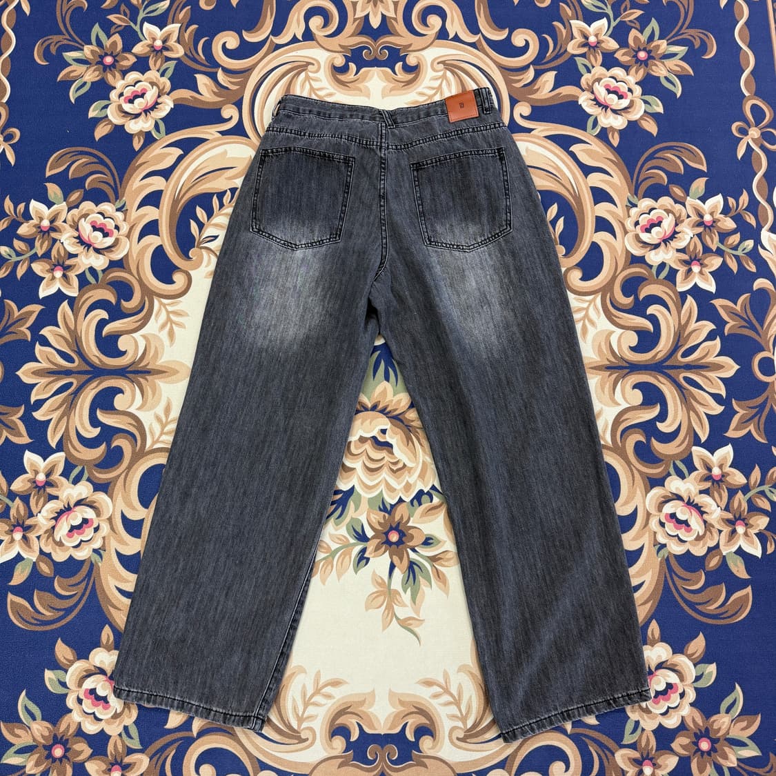 (2)디미트리 블랙 DIMITRI BLACK 흑청 와이드 데님팬츠 상품이미지4