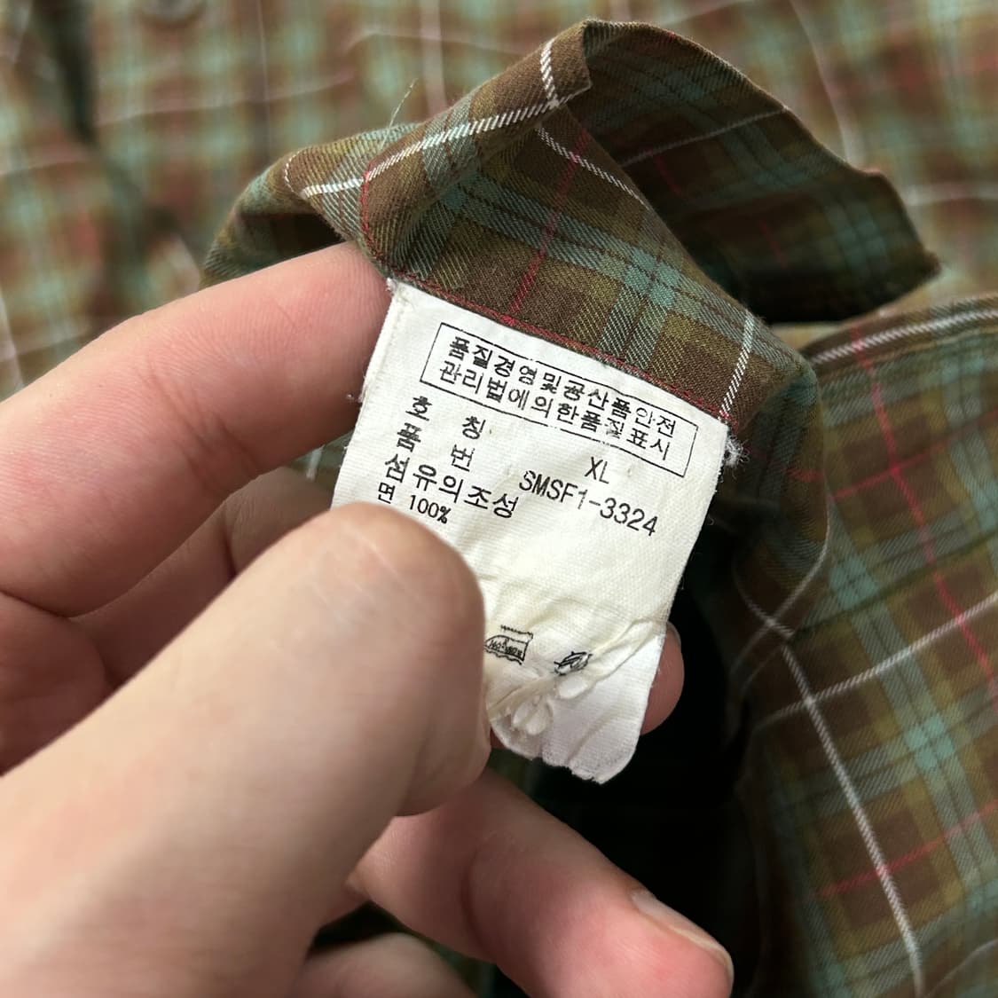 폴로 올드머니 체크셔츠(XL) 상품이미지3