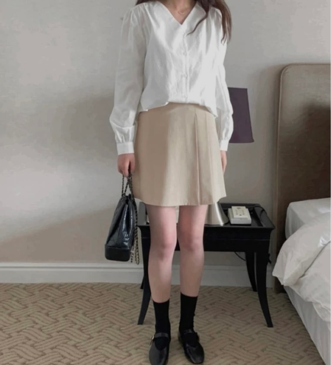 로렌하이 베이지스커트m 상품이미지2