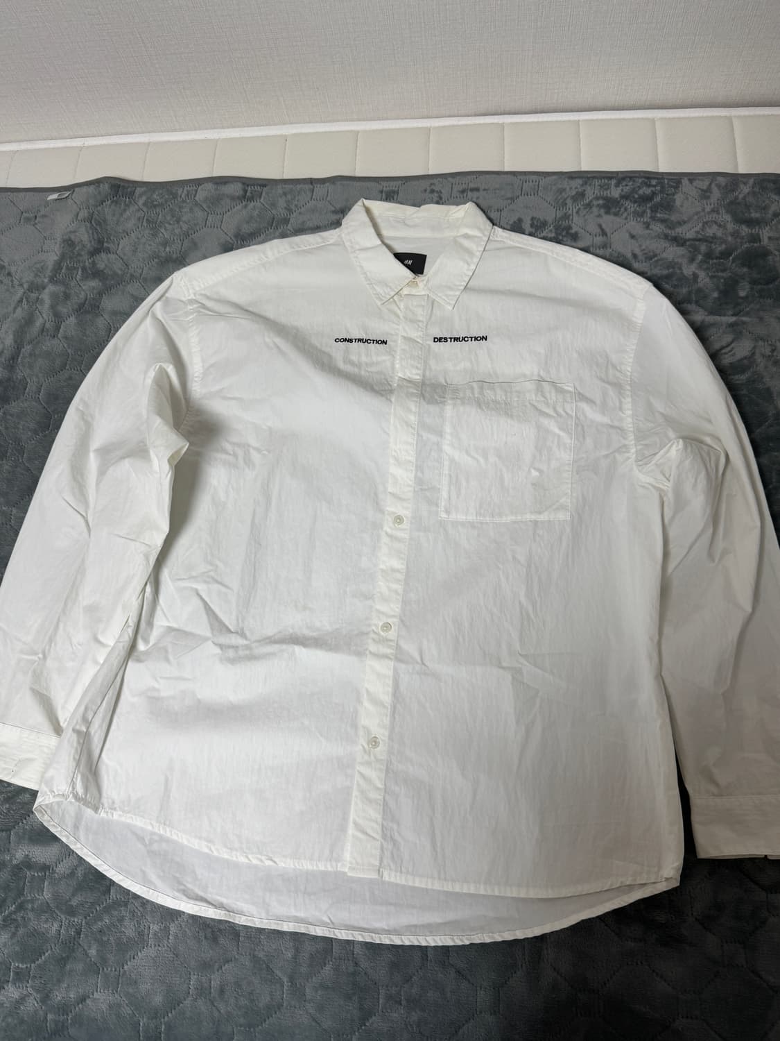 H&M 화이트 오버셔츠 상품이미지1