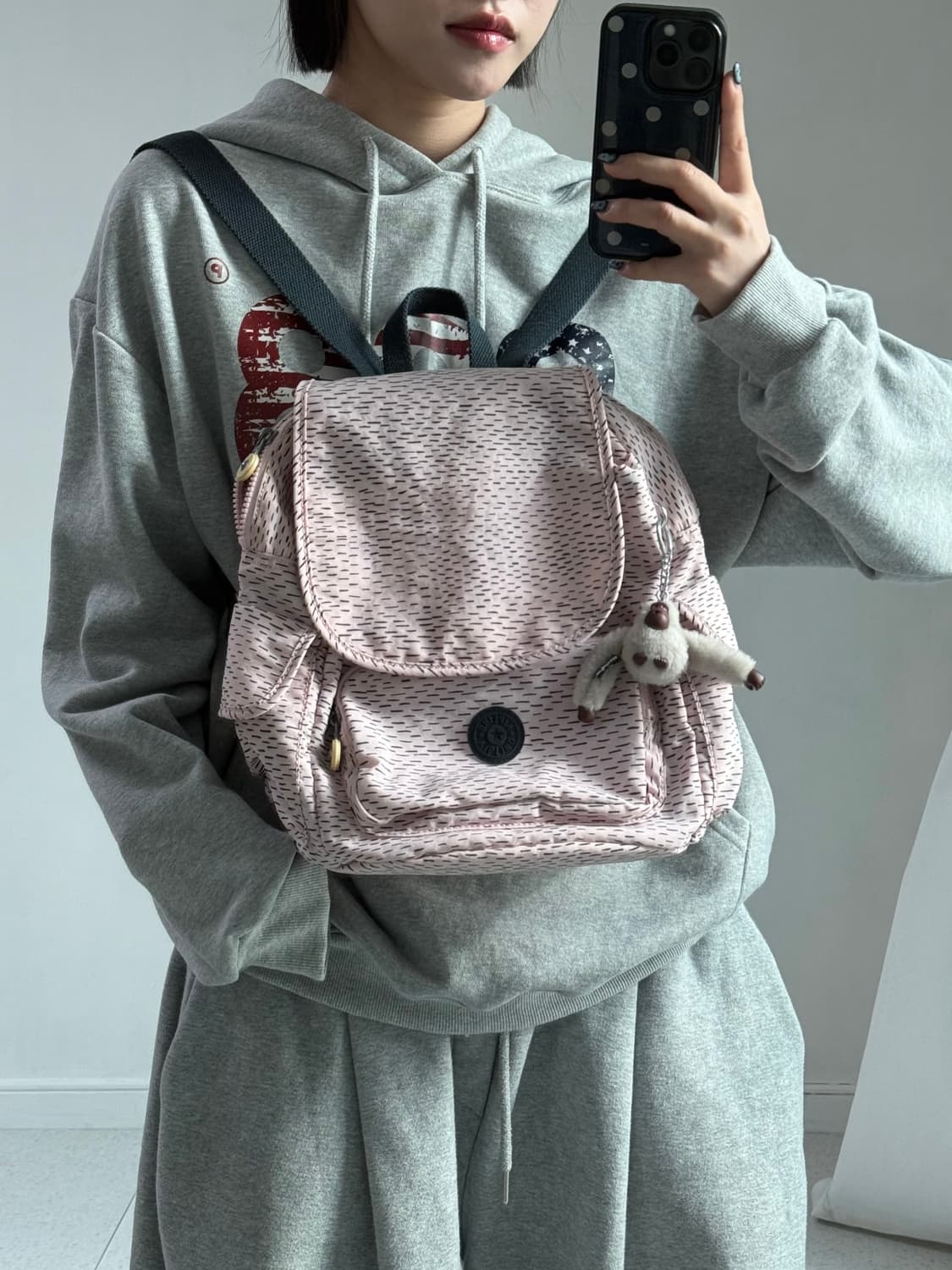 키플링 연핑크 백팩 상품이미지4