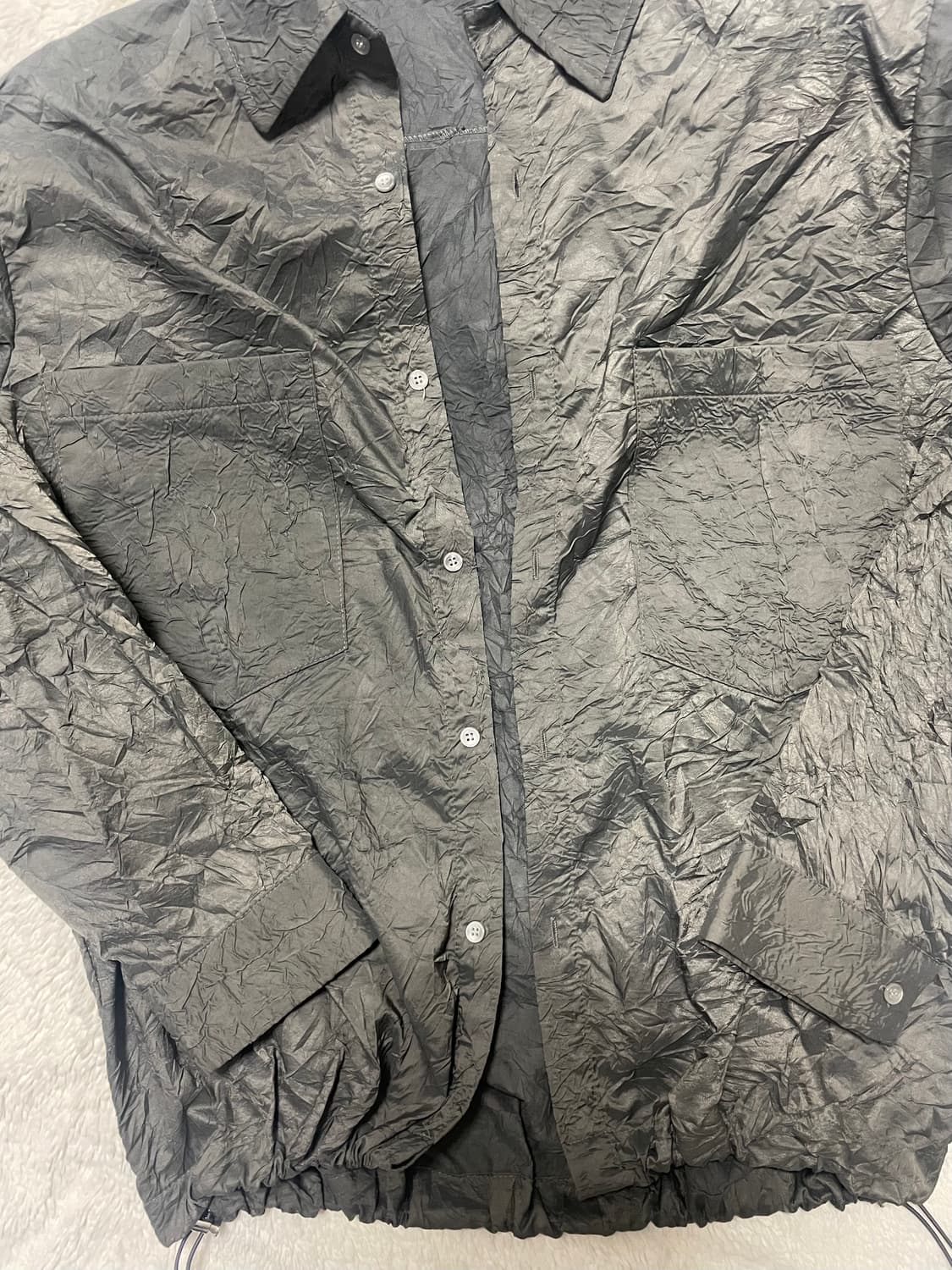 빅 포켓 주름 셔츠 상품이미지2