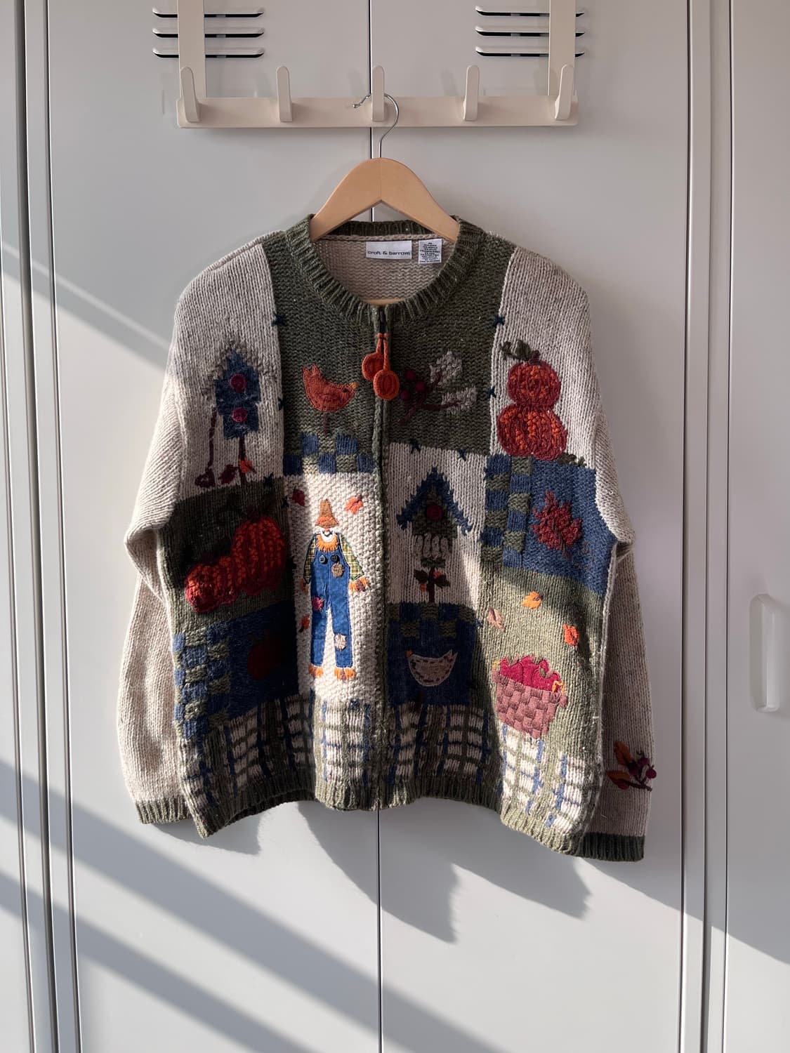 Croft & barrow 풍경 패치 니트 집업  상품이미지3