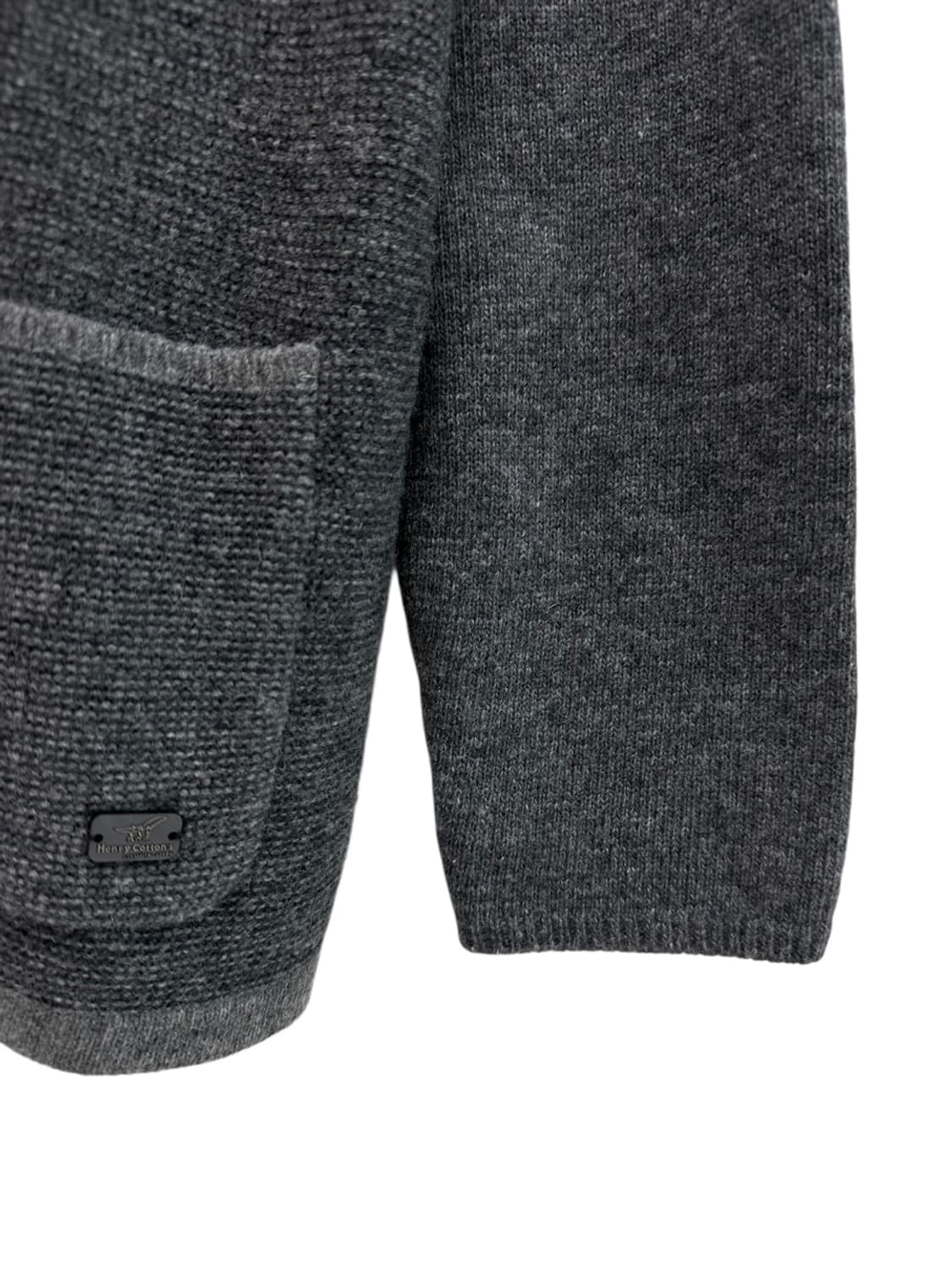 헨리코튼 울 가디건 그레이 (L) 상품이미지6