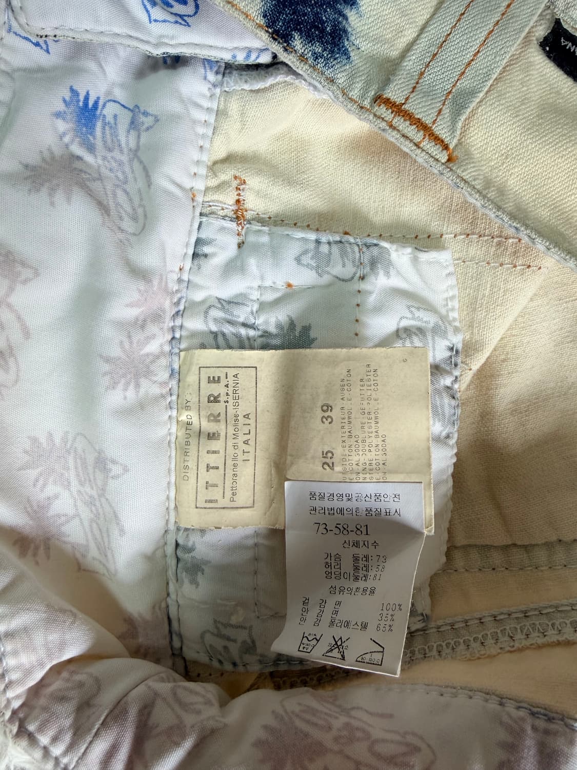 [Dolce & Gabbana] 빈티지 다이 테일러드 데님 팬츠 (D&G 상품이미지6