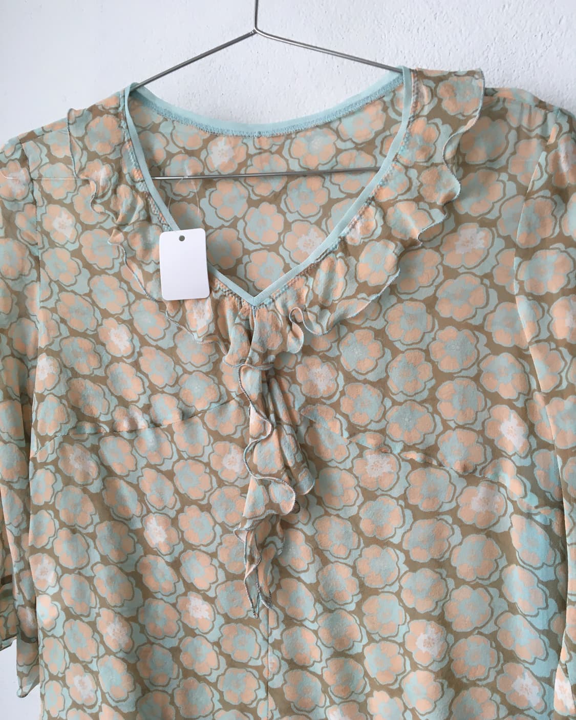 Ruffle point pattern blouse 상품이미지4