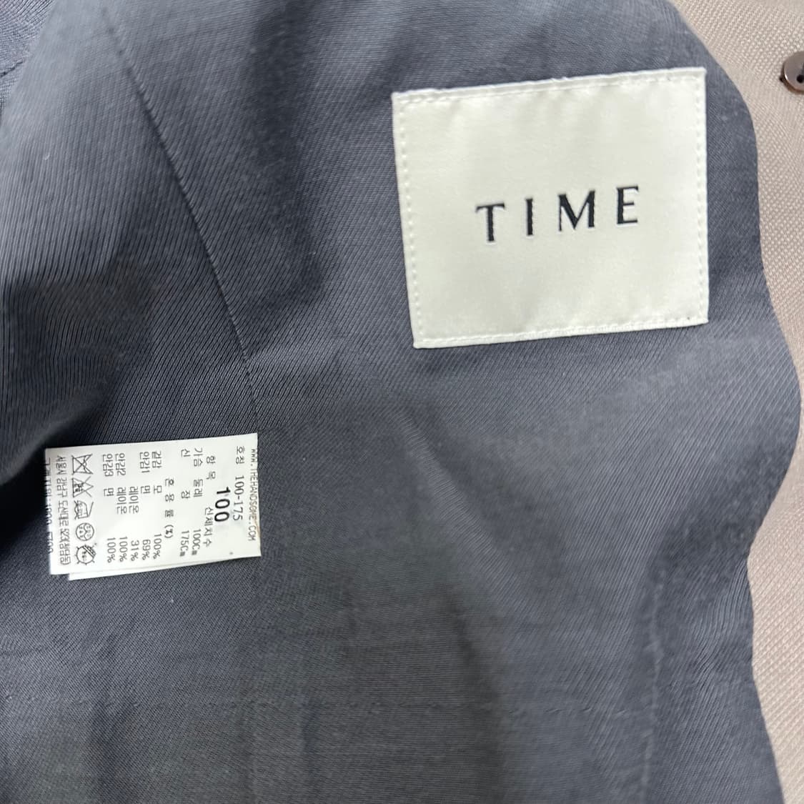 TIME 타임 더블 브레스트 울 정장 셋업 100(L) 상품이미지5
