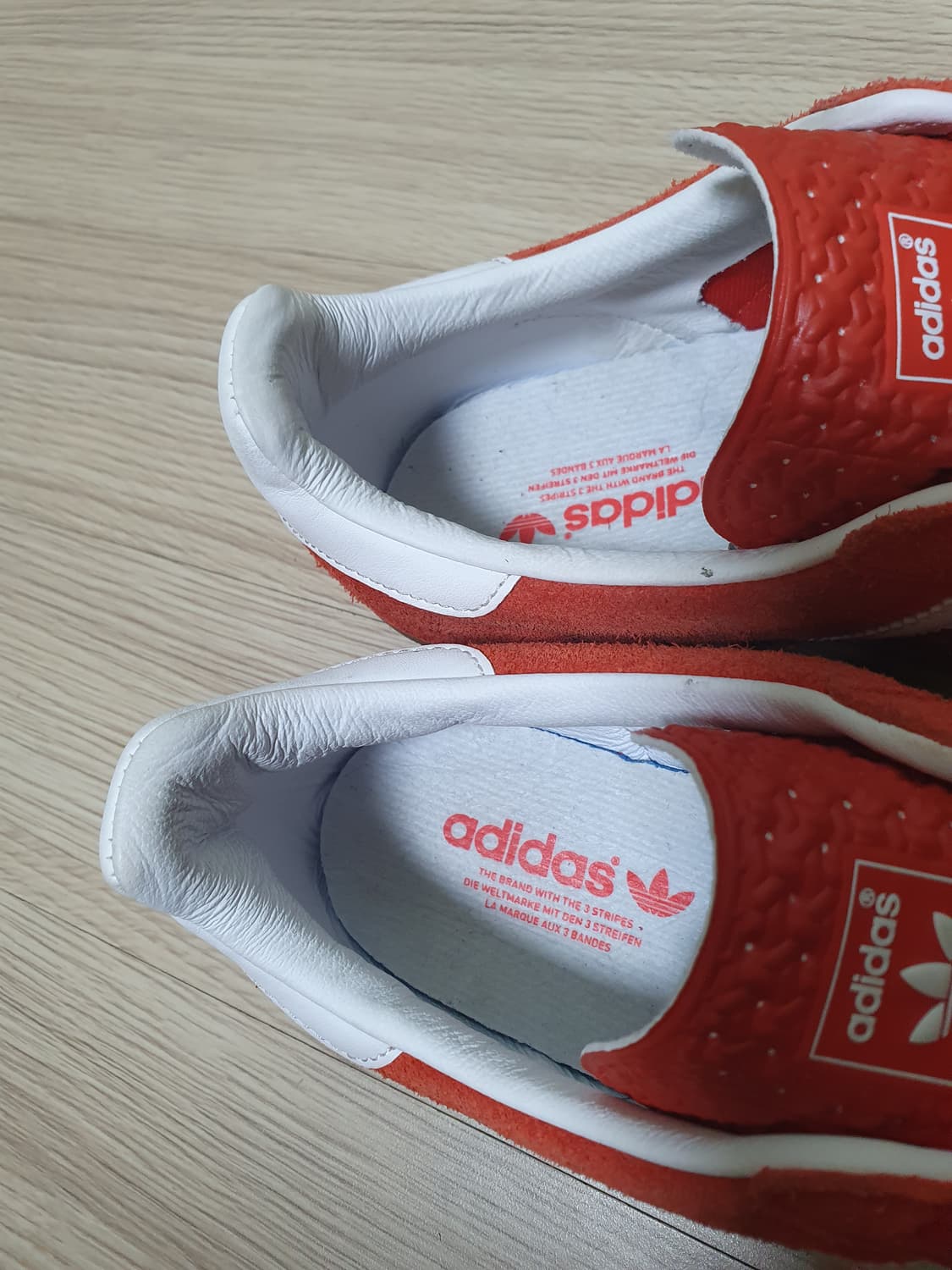 아디다스 가젤 인도어 레드 스웨이드 스니커즈 240 상품이미지9
