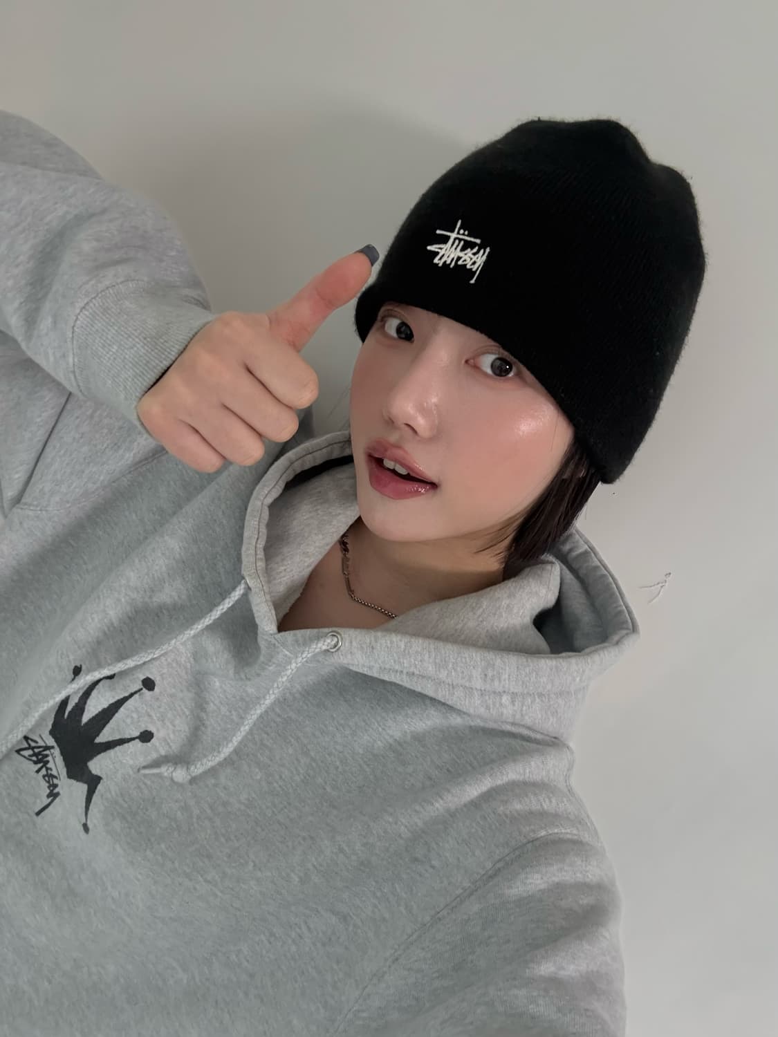 스투시 블랙 로고 비니 상품이미지4