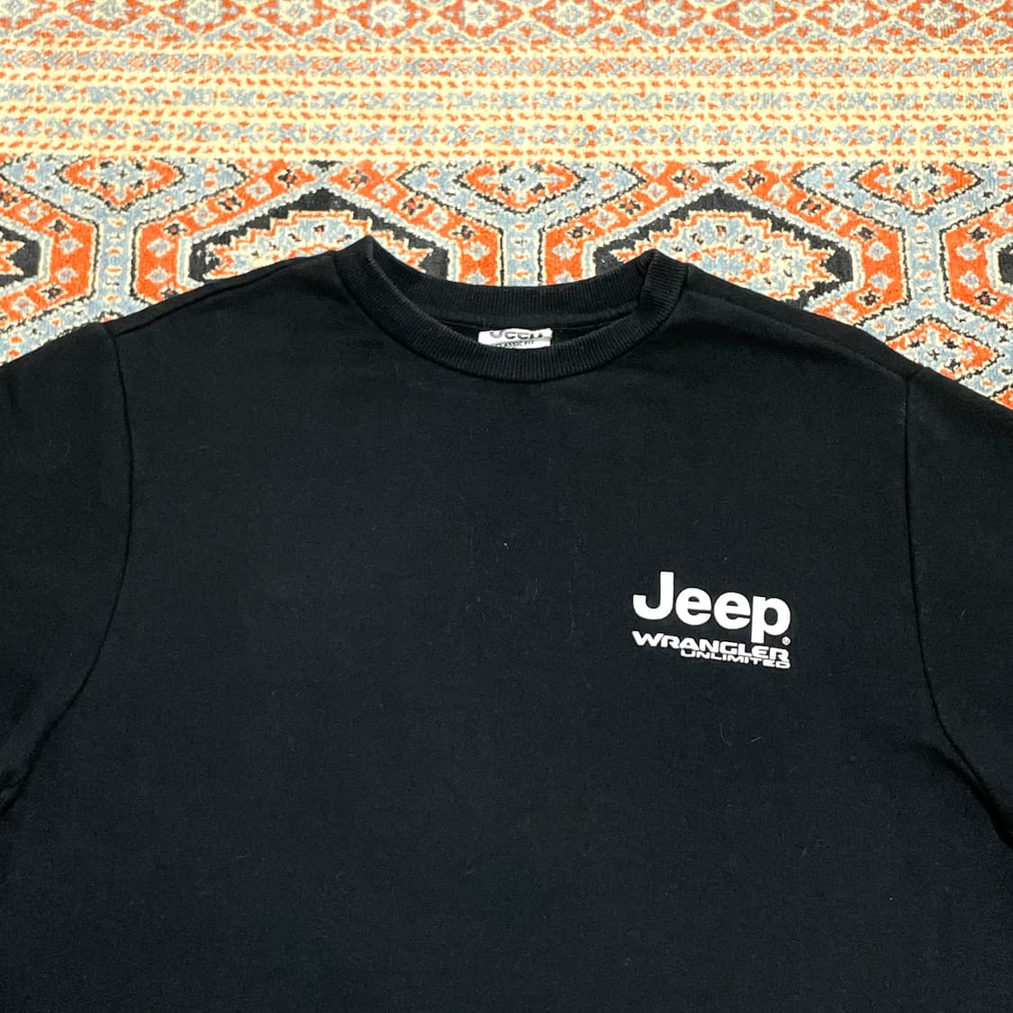 지프 랭글러 블랙 맨투맨 남성M 상품이미지2