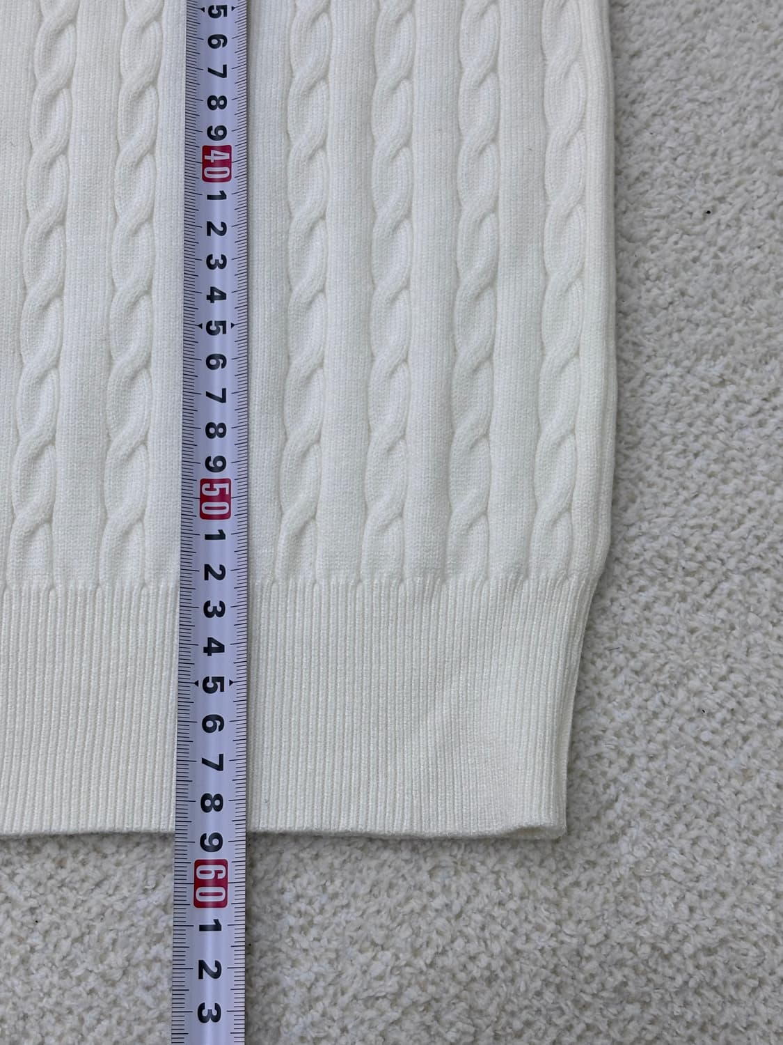 실측확인 빈티지 케이블 스웨터 0305E 상품이미지4