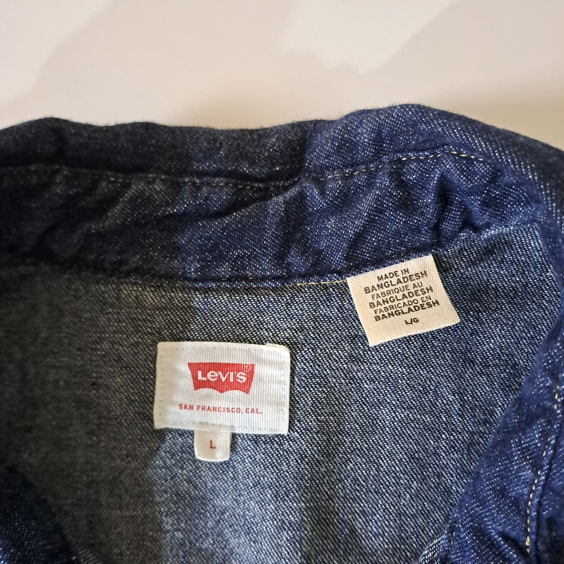 (택포) 리바이스 웨스턴 데님 셔츠 L B159 상품이미지5