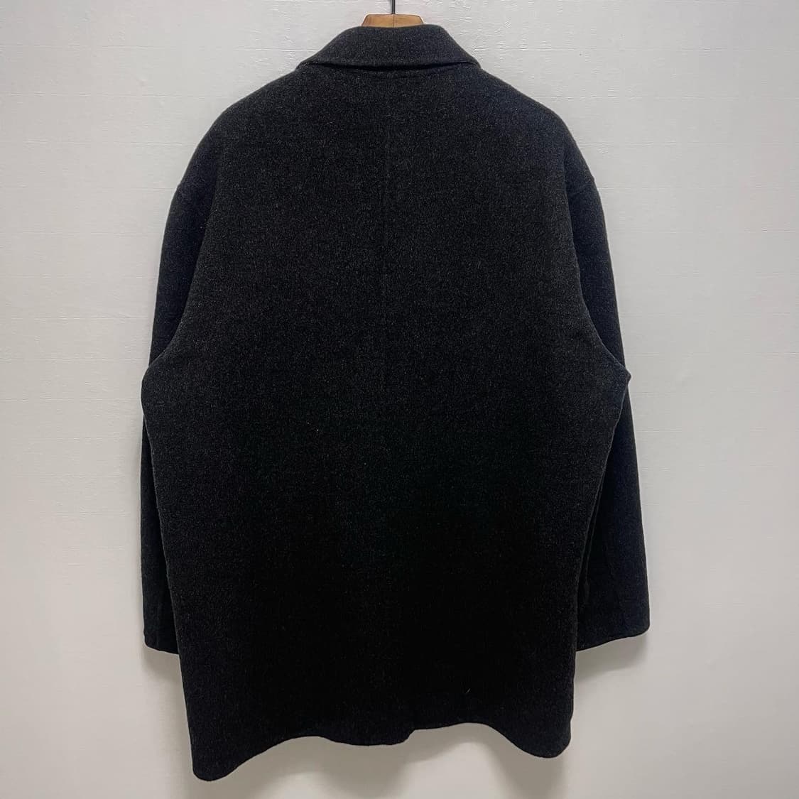 빈티지 올드스쿨 램스울 핸드메이드 코트 상품이미지6