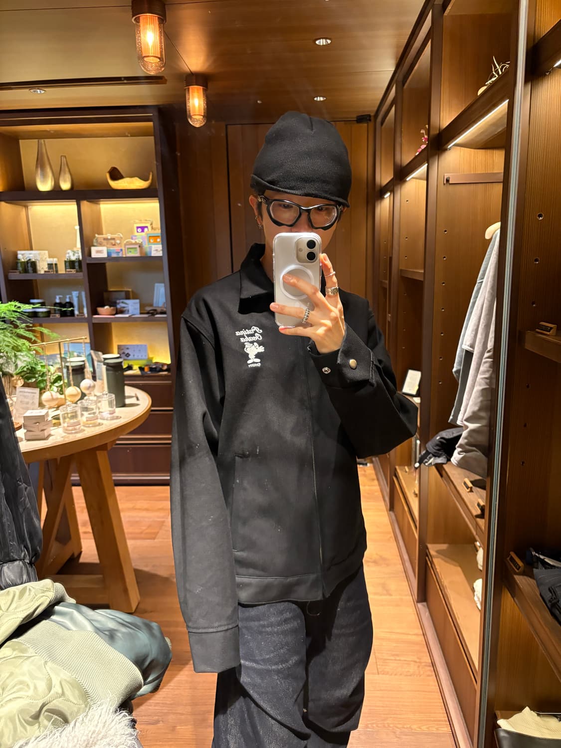 X patina graphic cotton work jacket 상품이미지3