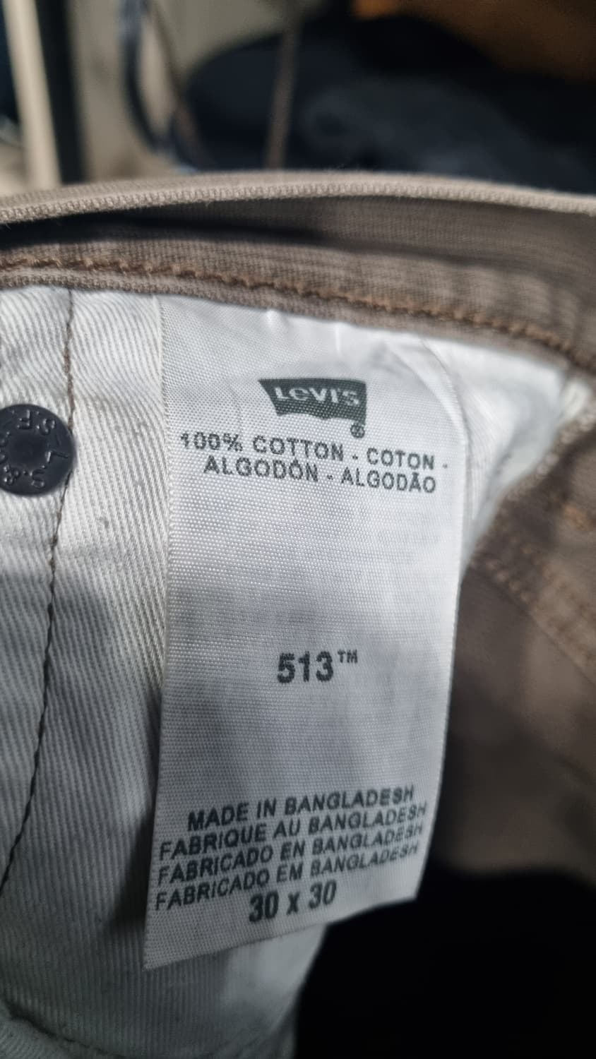 LEVI'S 513 화이트텝 코튼팬츠 허리30~31 상태깔끔 상품이미지4