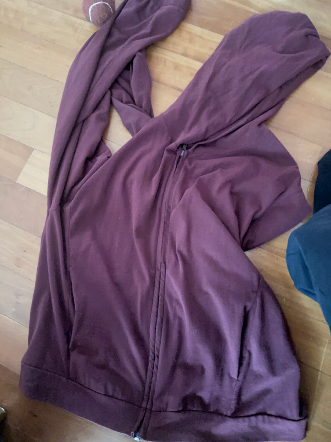 Mudule 버건디 후드집업 상품이미지2