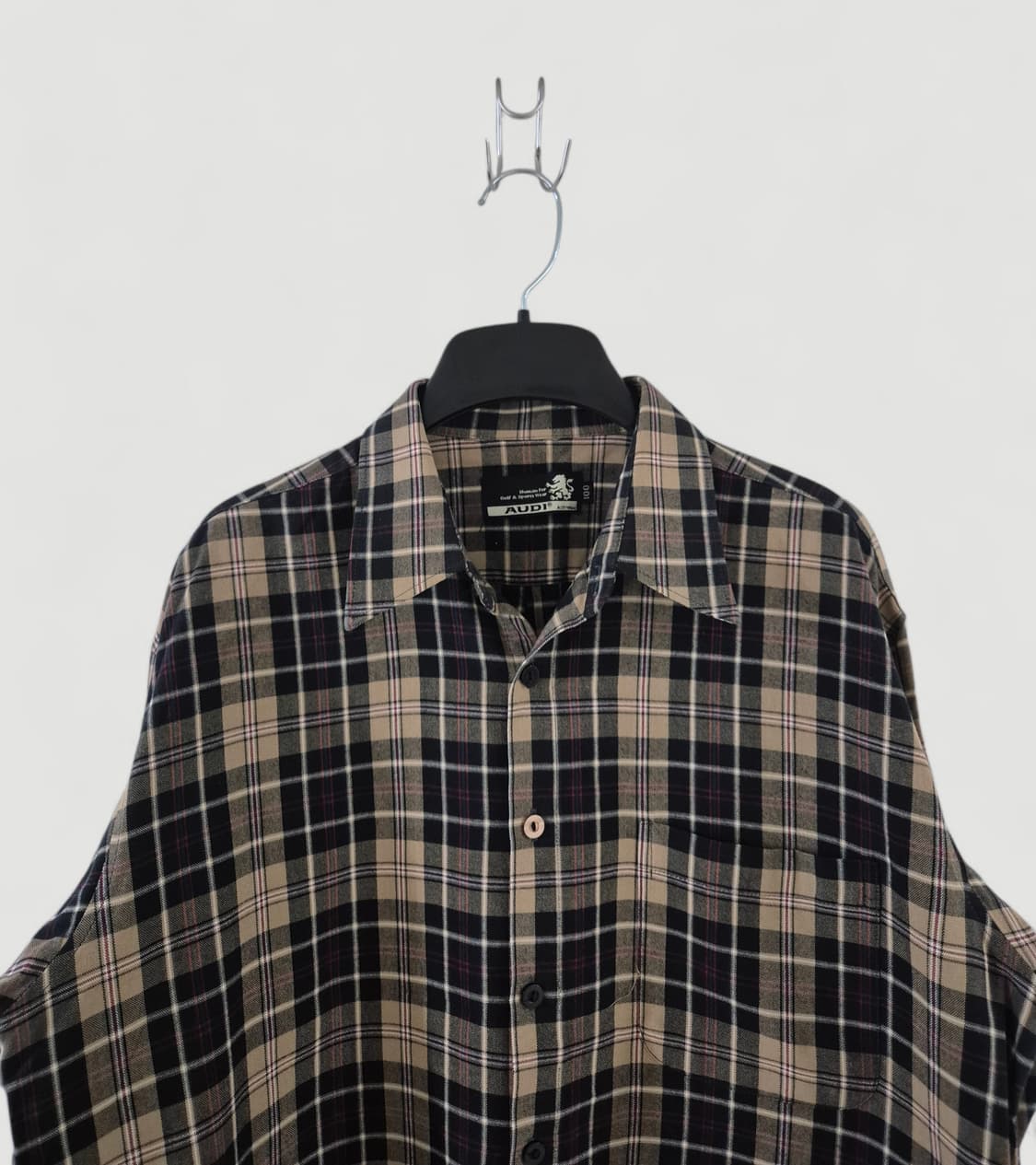 [100]AUDI아우디 빈티지 긴팔체크셔츠 Men 상품이미지1