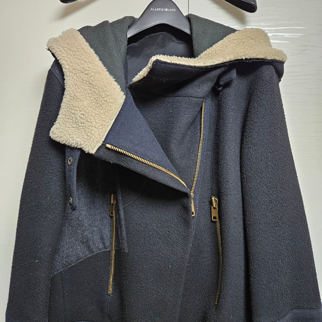 한섬 시스템 울코트 55 지퍼여밈 후드 상품이미지3