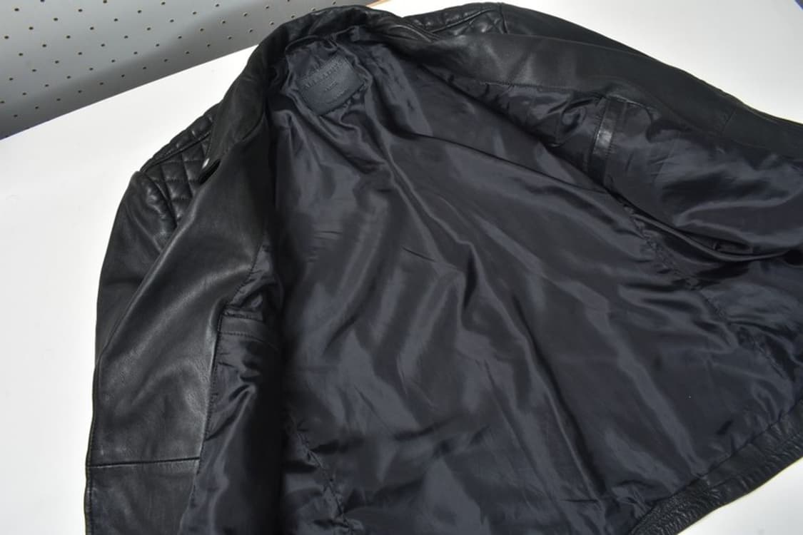 올세인츠 양가죽 체커 라이더 가죽 자켓 L N1157 상품이미지4