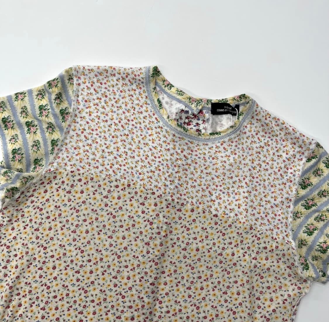 꼼데가르송 트리콧 플라워 패턴탑 상품이미지4