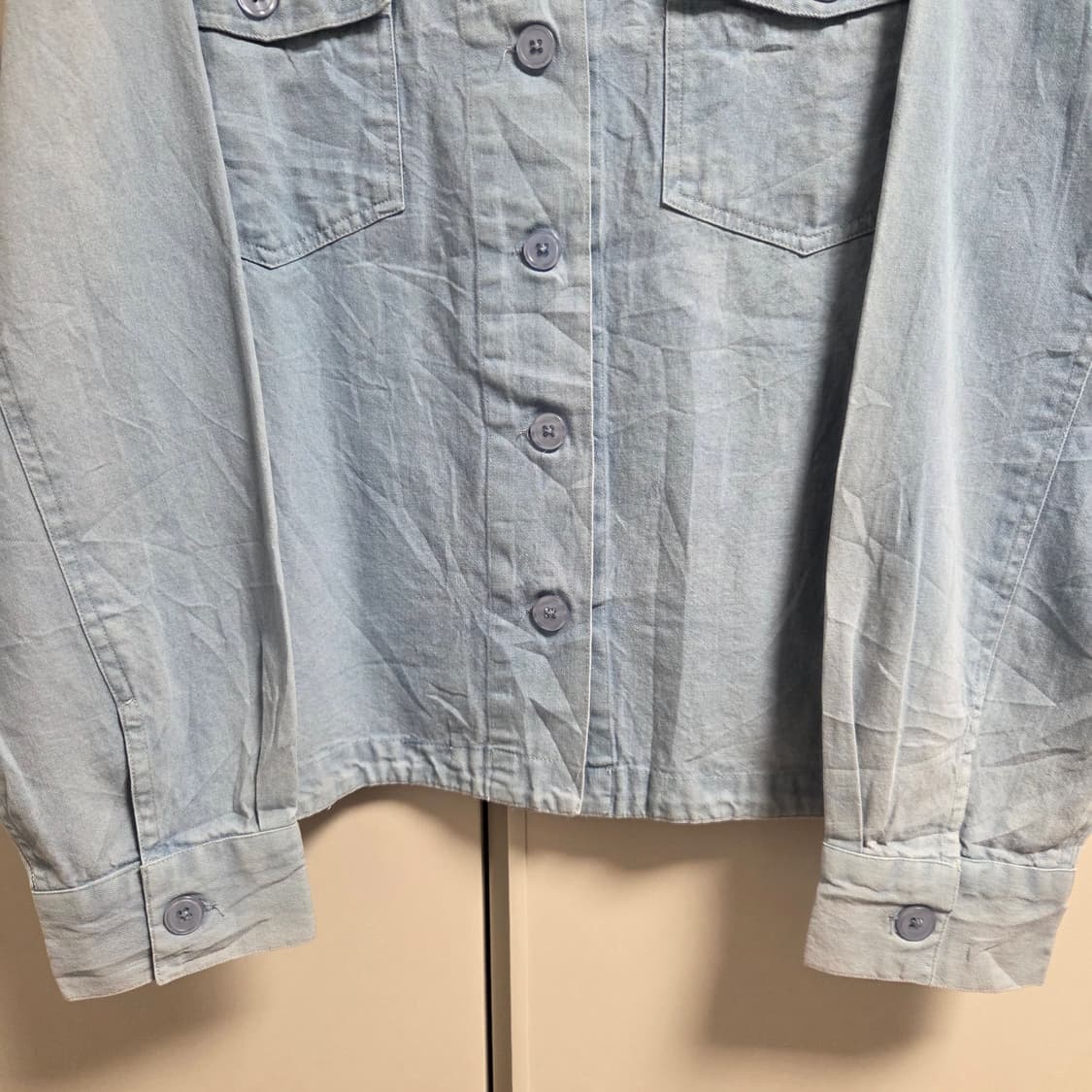 Pyumosso 재팬 데님 가디건 셔츠 L(100) 상품이미지3