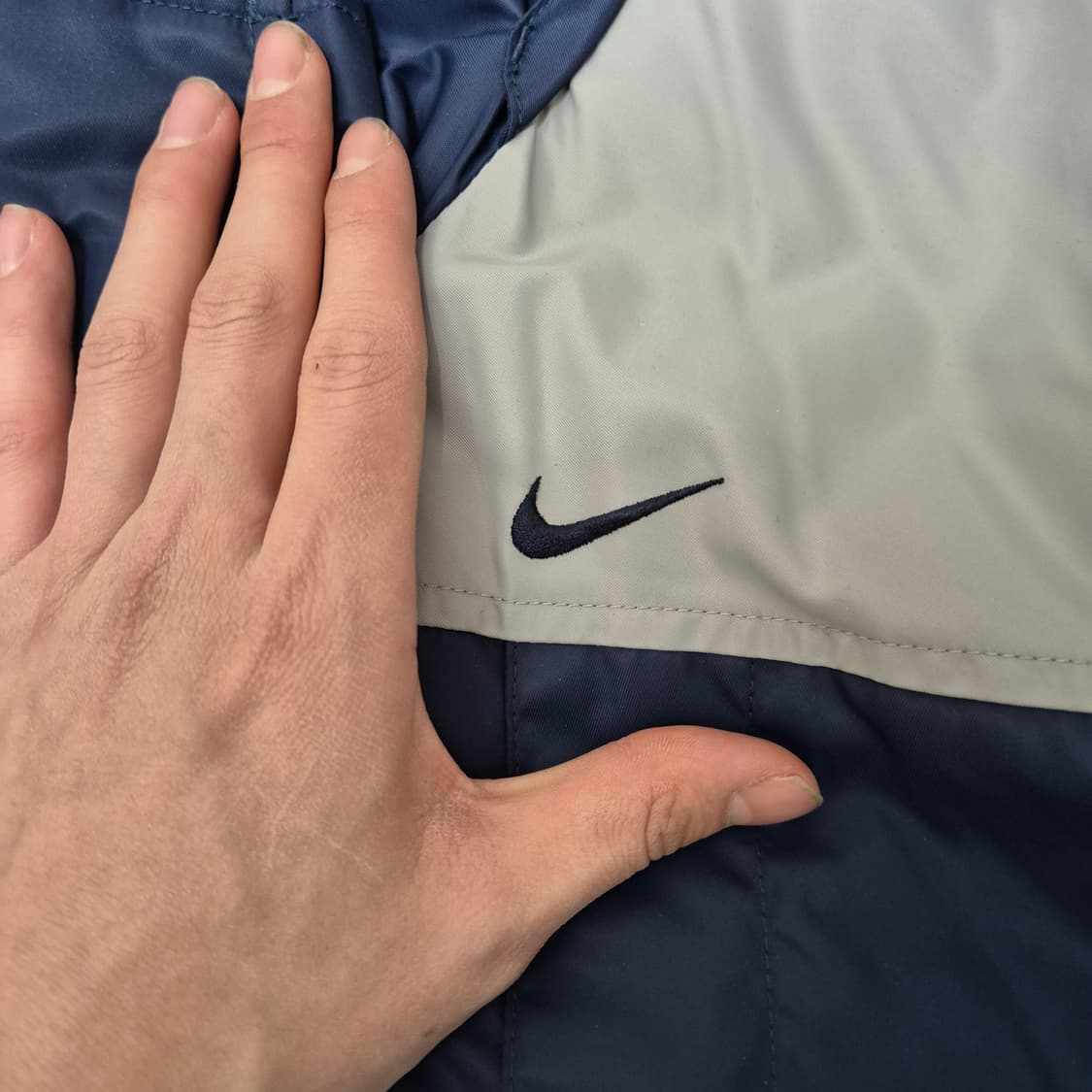 나이키 빅스우시 배색 후드 돕바 롱패딩 점퍼 M(95) 상품이미지5