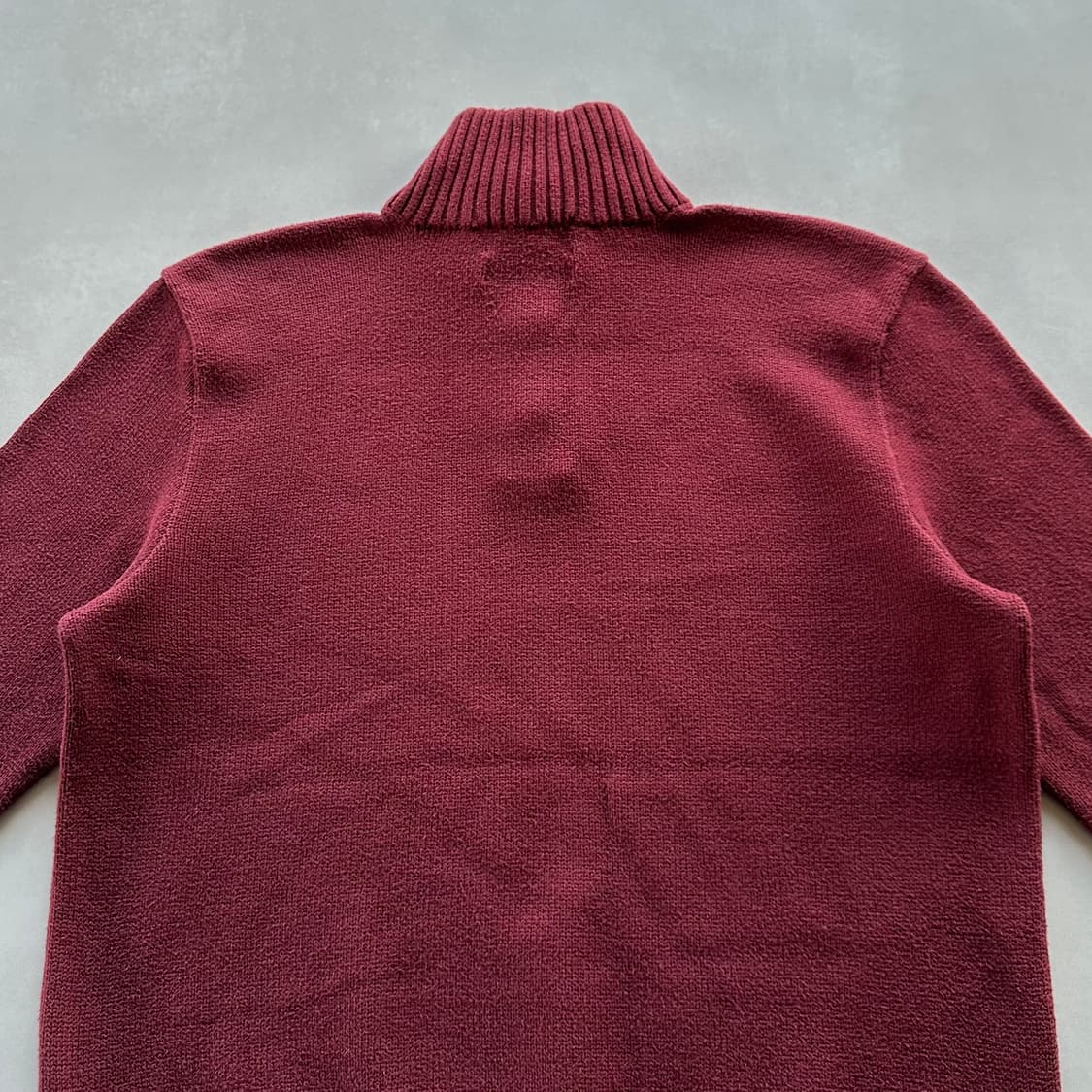 [L]폴로 랄프로렌 버튼 하이넥 버건디 코튼 니트 상품이미지8