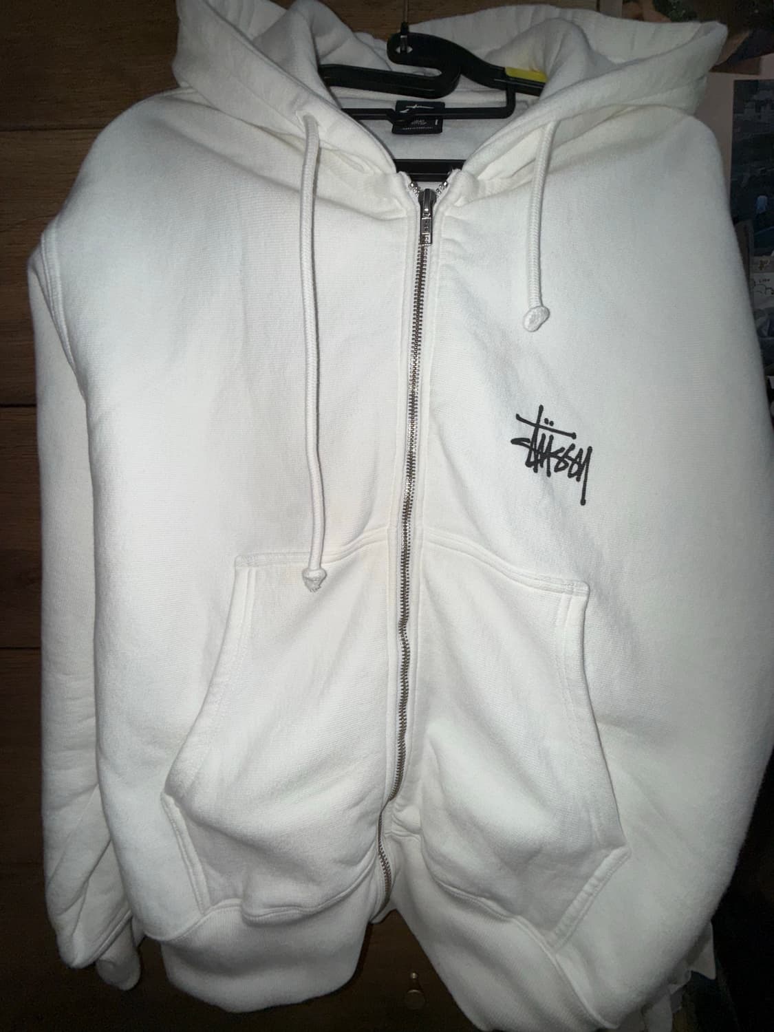 베이직 스투시 피그먼트 후드 집업 상품이미지1