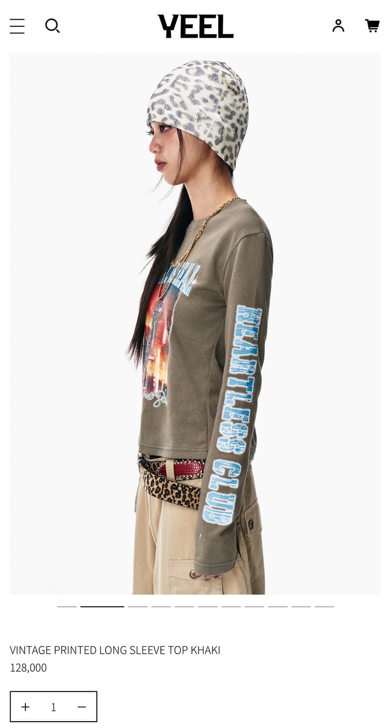 YEEL 카키 롱슬리브 상품이미지2