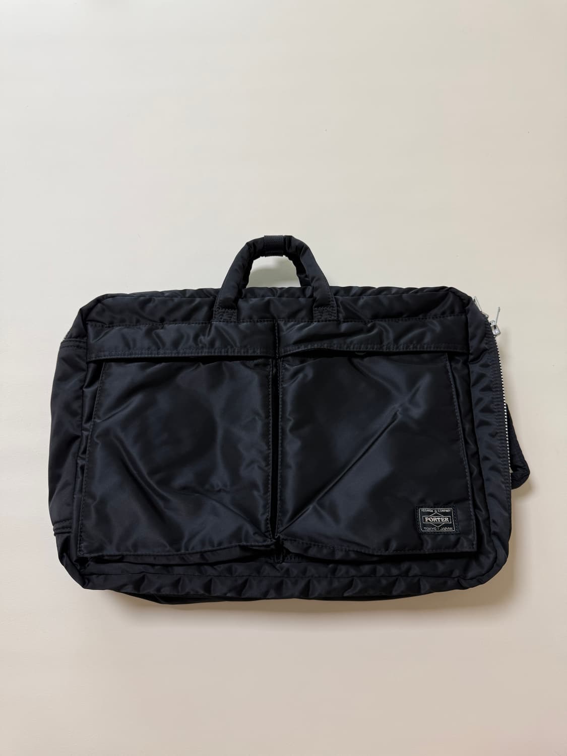 (초미품) PORTER 포터 탱커 3way 브리프케이스 블랙 백팩 상품이미지1