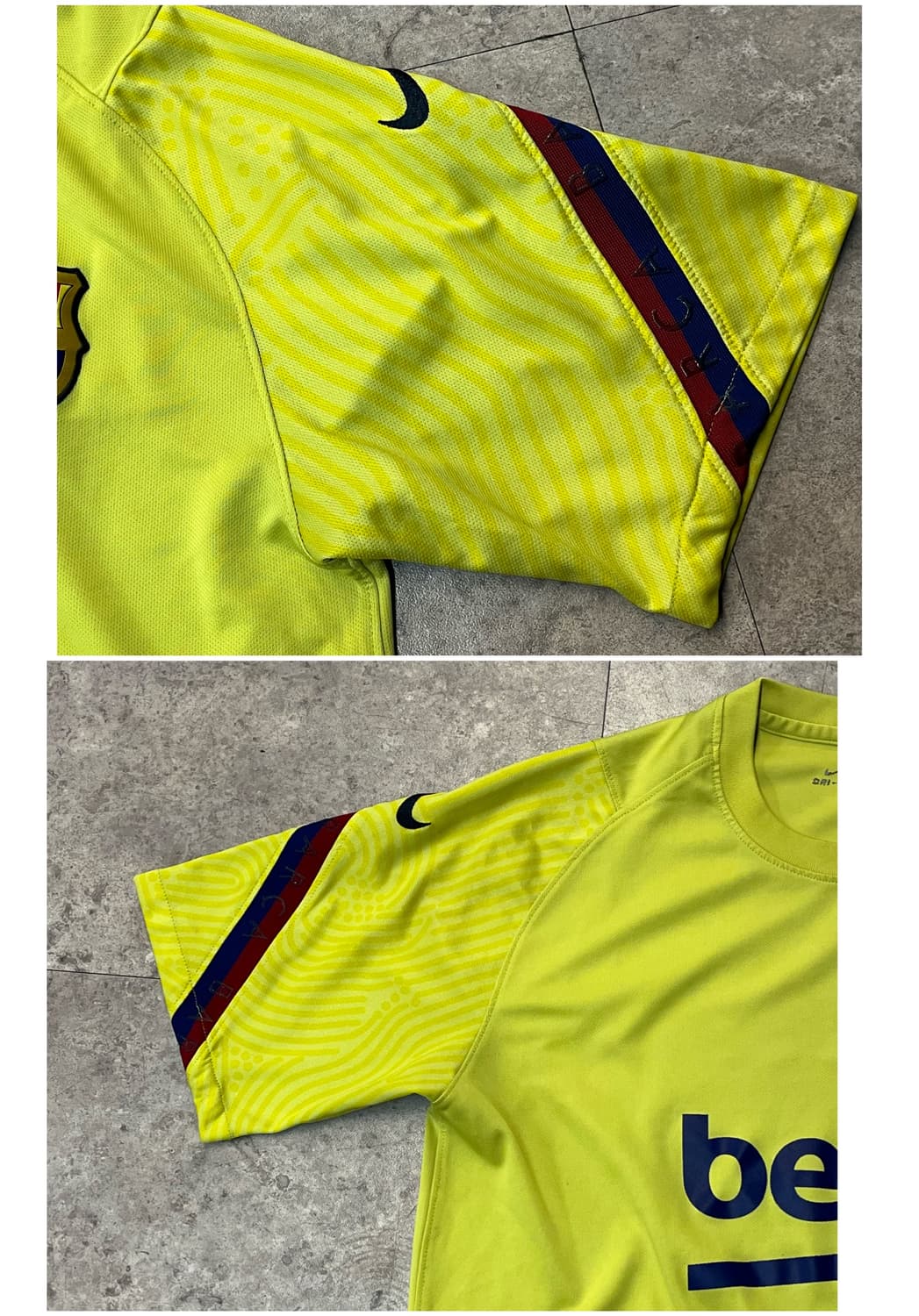 나이키 바르셀로나 21-22 써드 유니폼 옐로우 #csz1933 상품이미지7