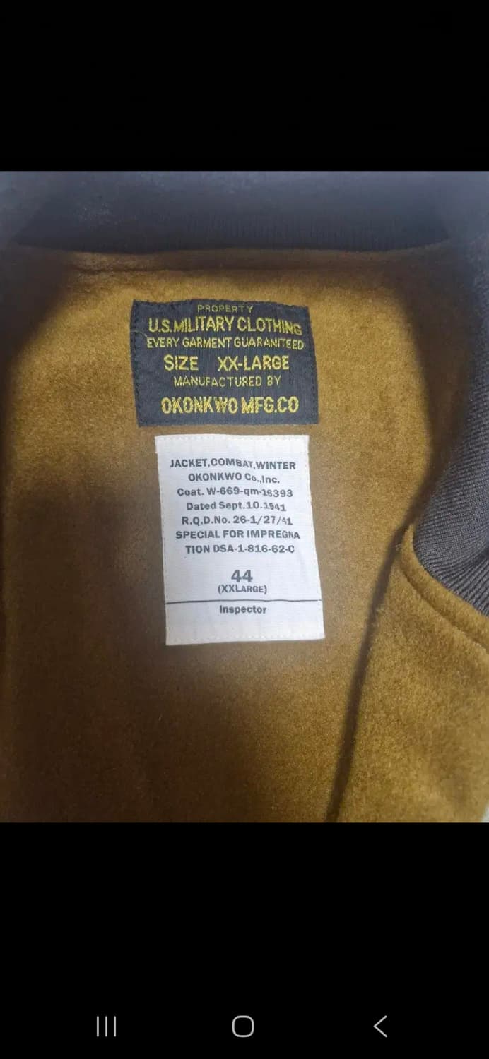 U.S. 밀리터리 탱커 자켓 XX-Large 상품이미지3