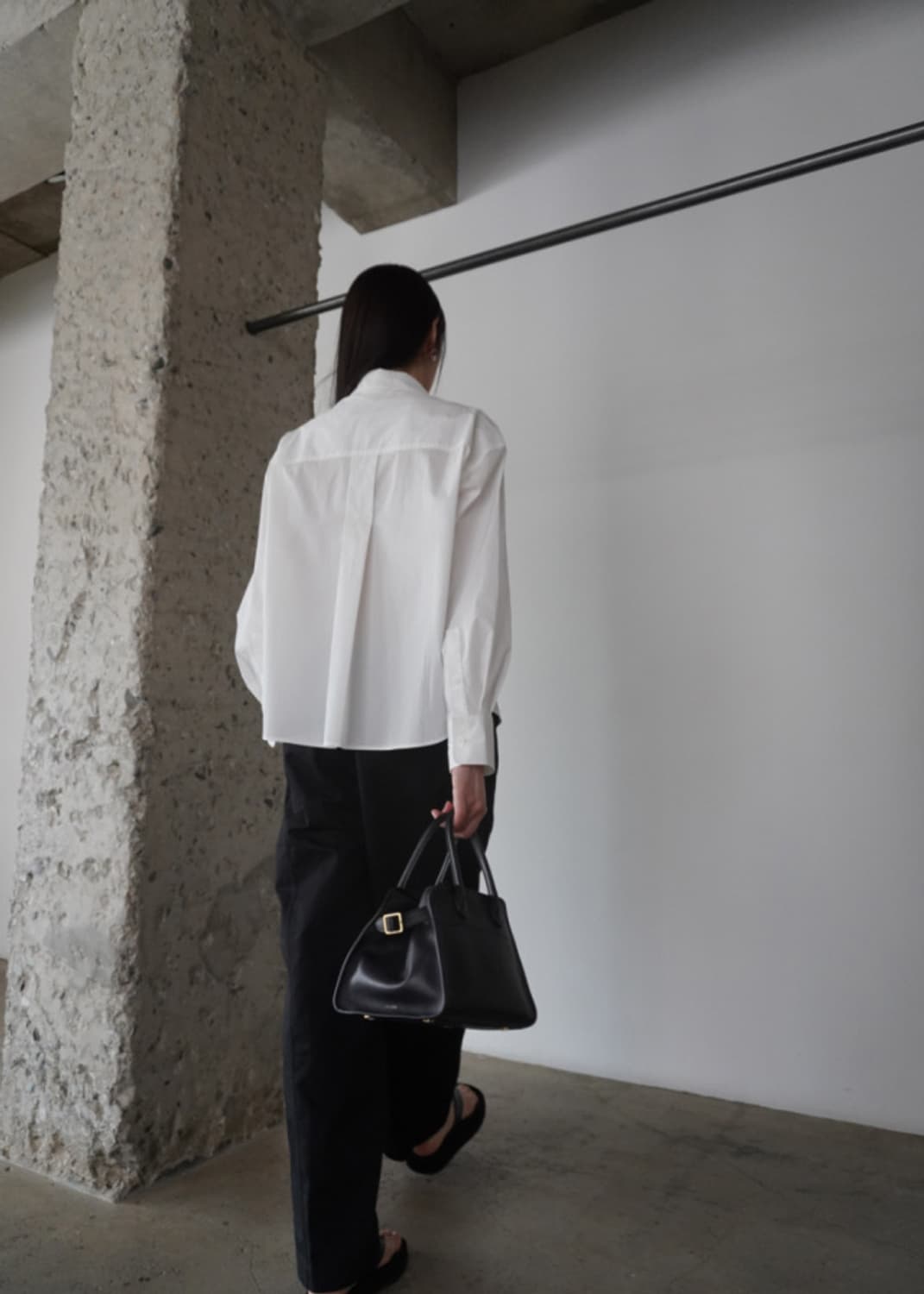 뉴욕나인스튜디오 Blanc Shirts 블랑 셔츠 숏 화이트 상품이미지5