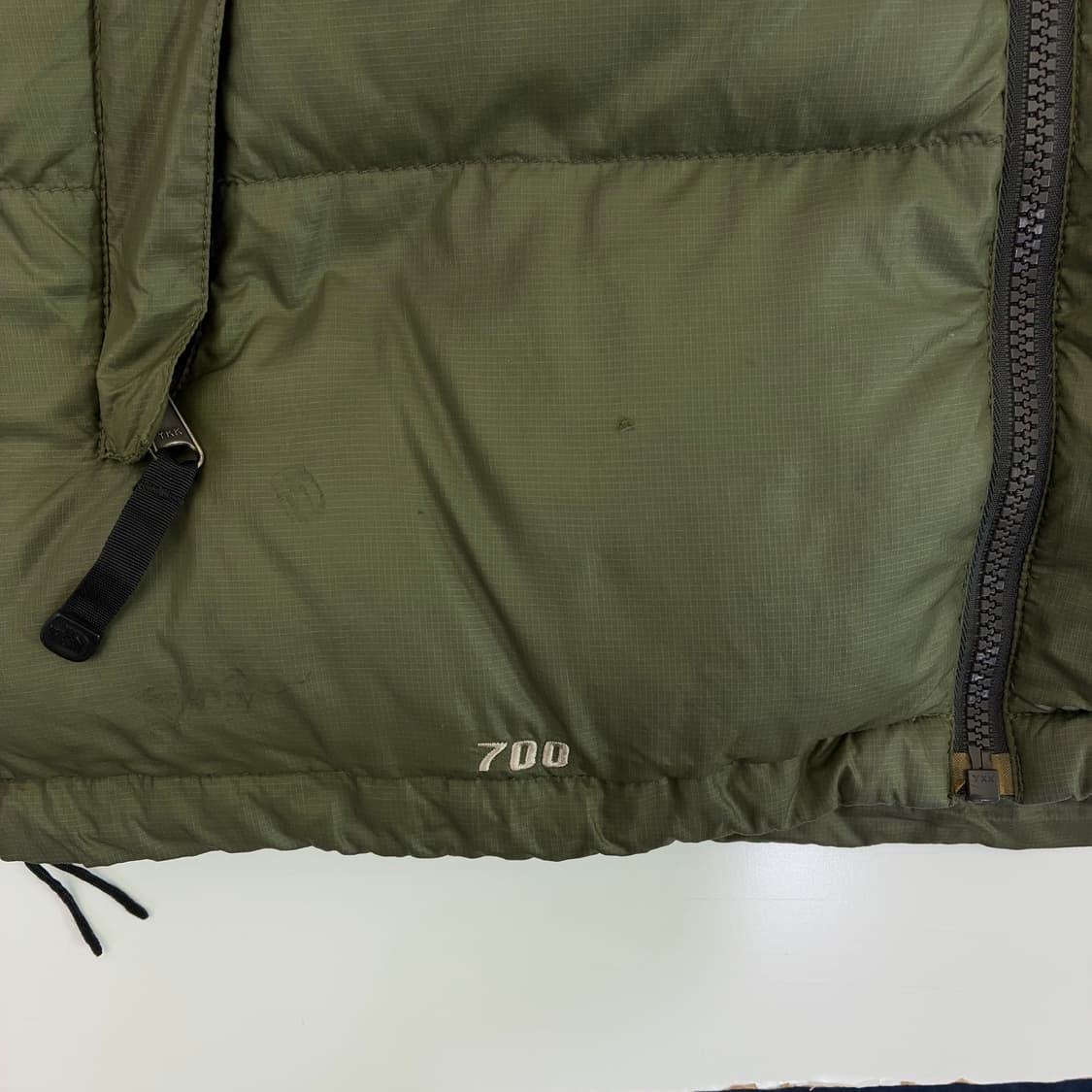 North Face 노스페이스 카키 700 눕시 패딩 베스트 상품이미지5