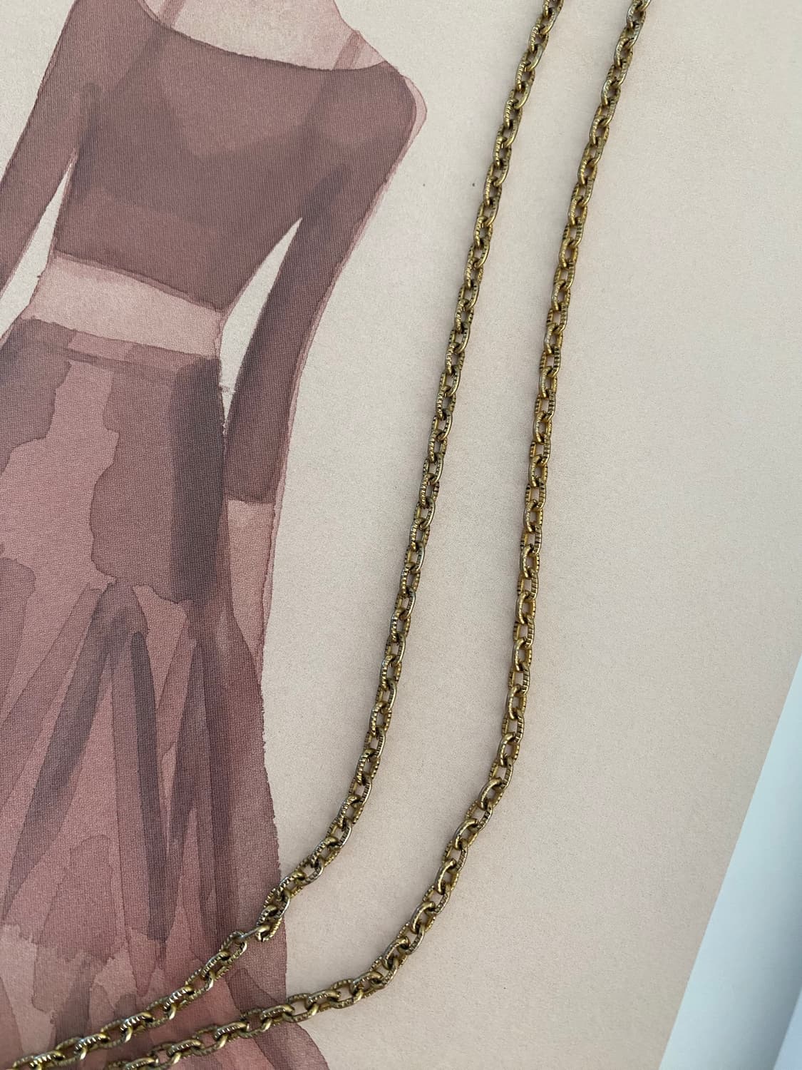 빈티지 멀티 젬스톤 드롭 네크리스 목걸이 주얼리  상품이미지5