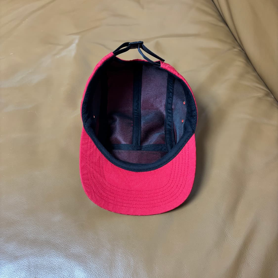 Supreme 슈프림 레드 캠프캡 모자 (Washed Red) 상품이미지6