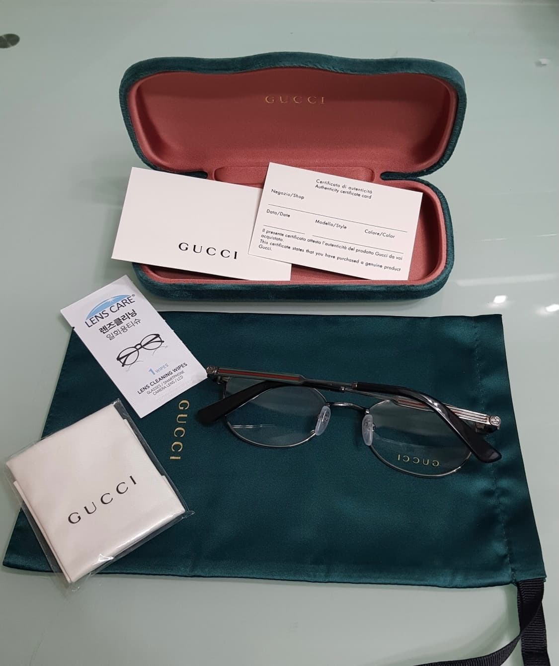 구찌 티타늄안경테(새상품 풀구성) 상품이미지8