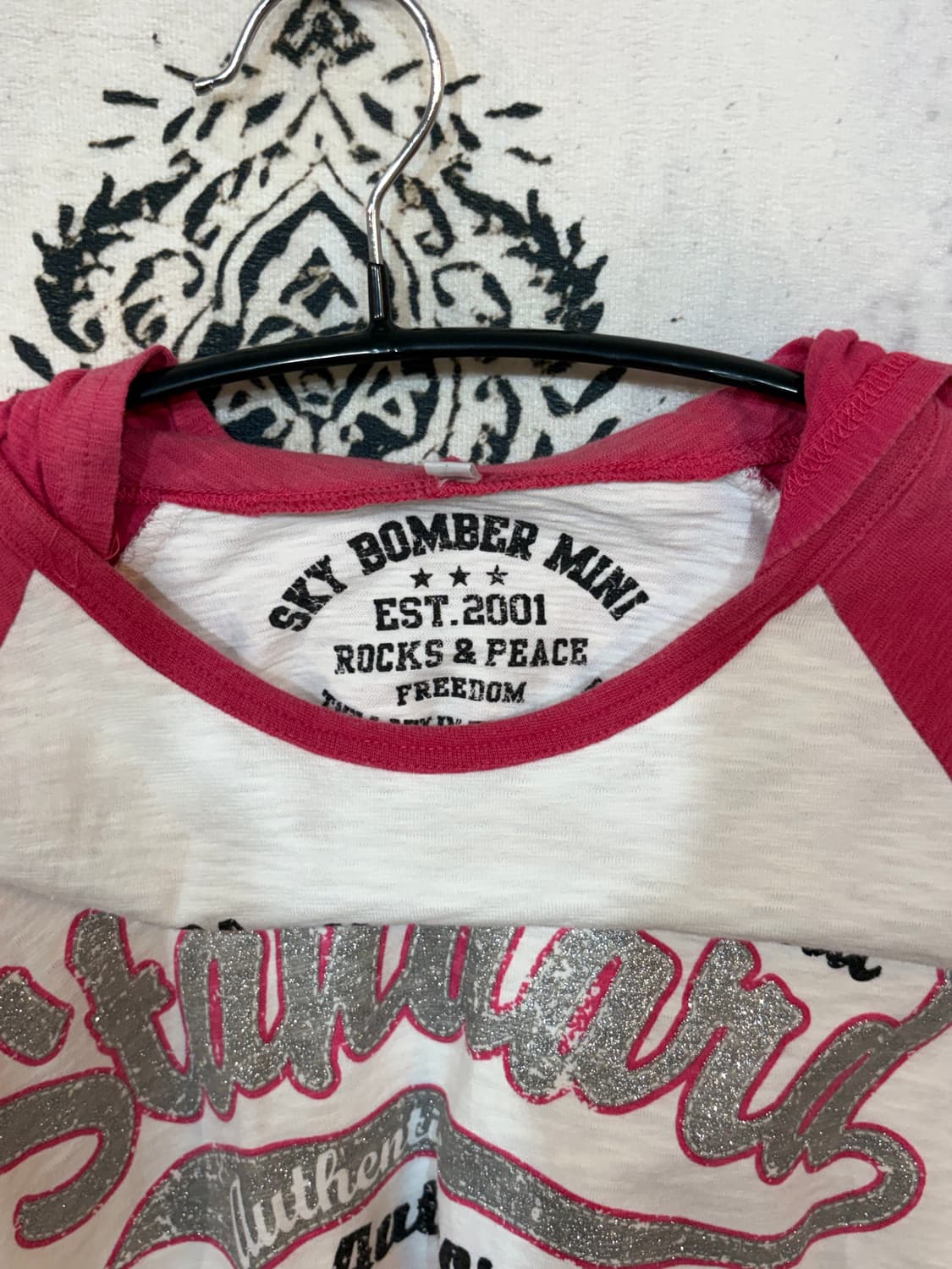 sky bomber mini 일본빈티지 Y2K 핀터깔 후드 롱슬리브 상품이미지6