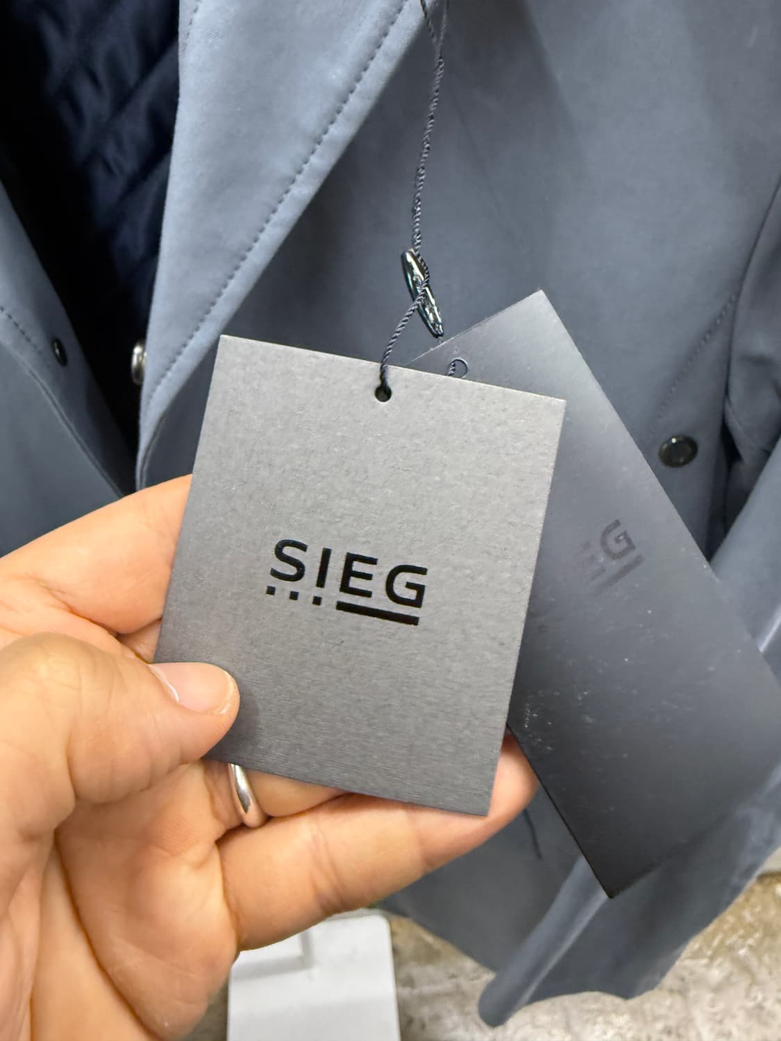 SIEG 모션텍 테일러링 코트 블루 105 상품이미지5