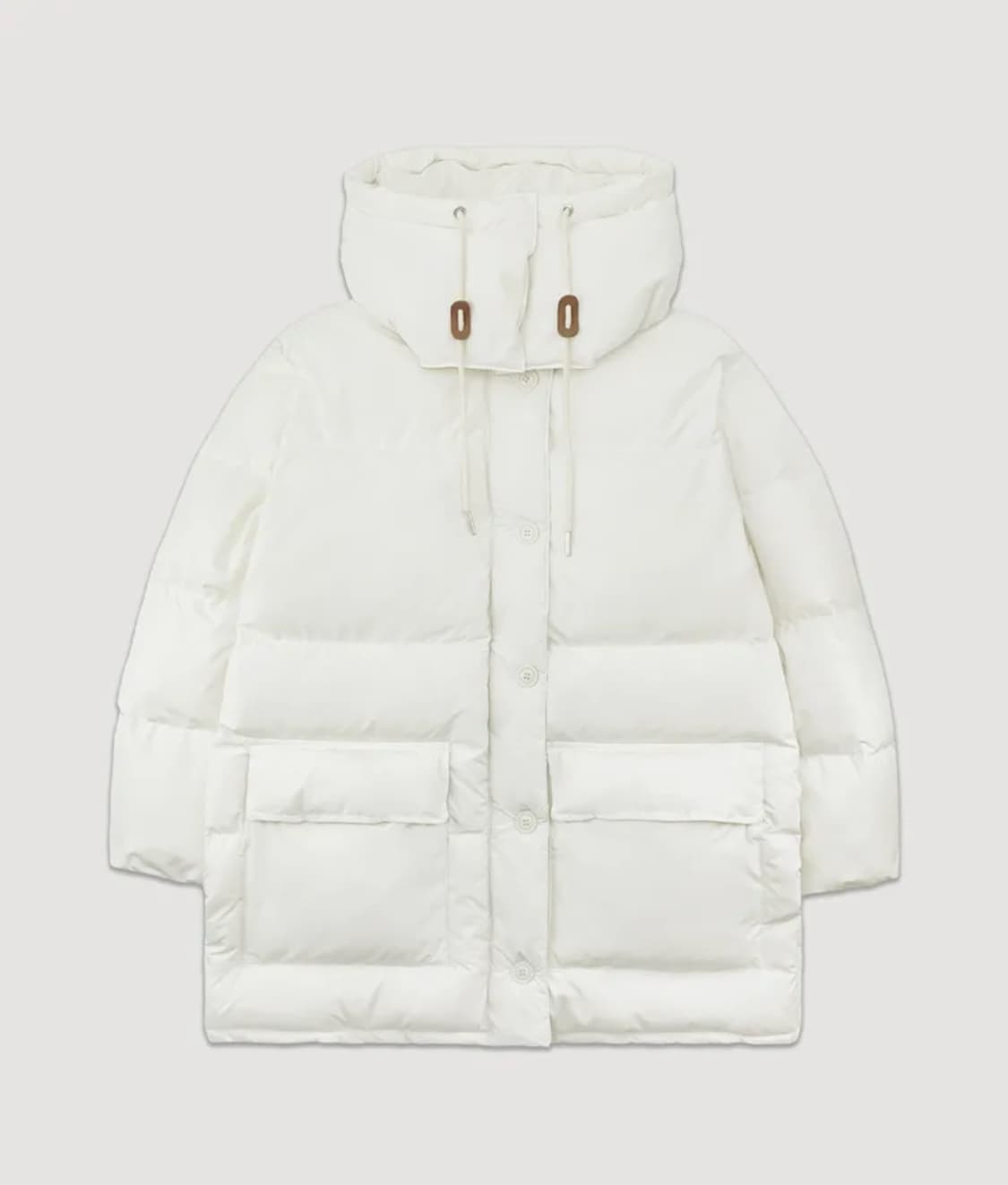 썸웨어버터 버터 하프 패딩 아이보리 상품이미지2