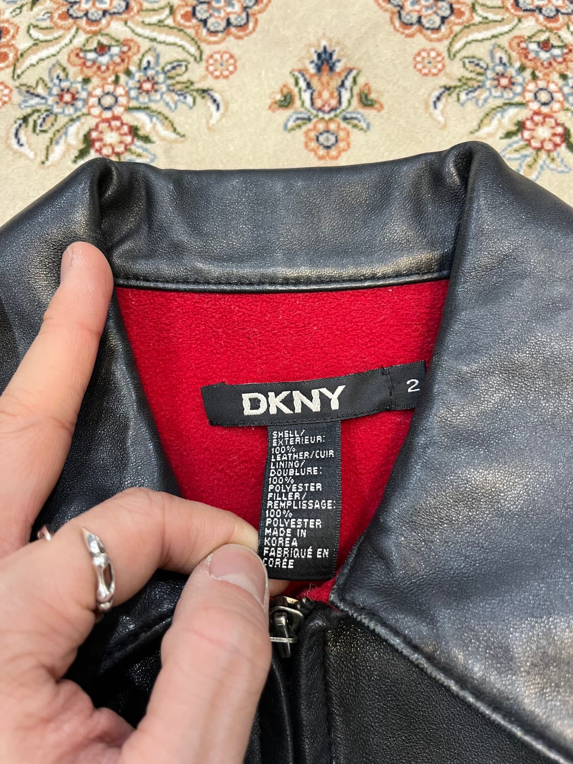 DKNY 리얼 레더 워크 자켓 상품이미지6