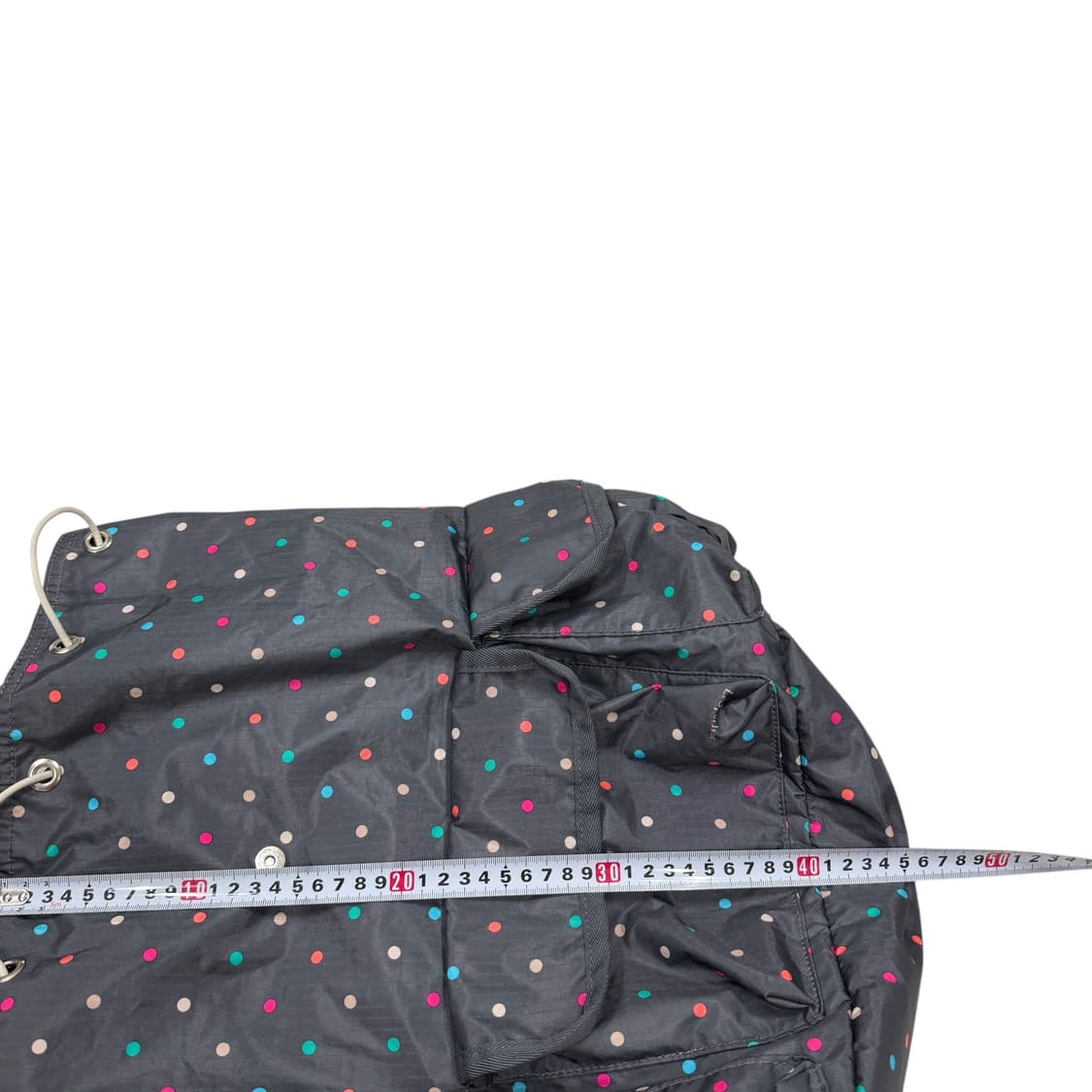 레스포삭 도트 땡땡이 포켓 백팩 가방 그레이 상품이미지8