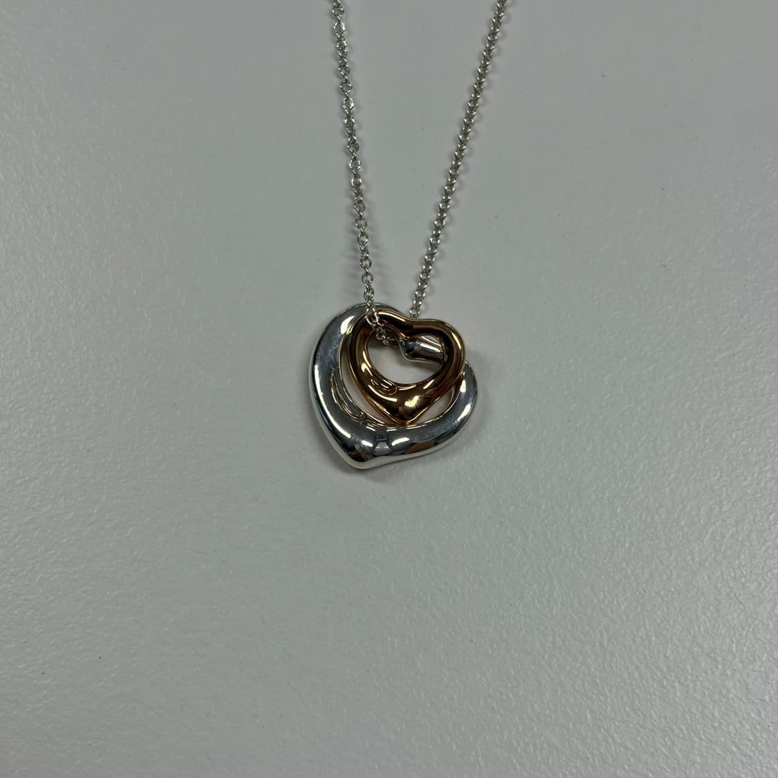 티파니앤코 더블 콤비 오픈하트 목걸이 상품이미지2